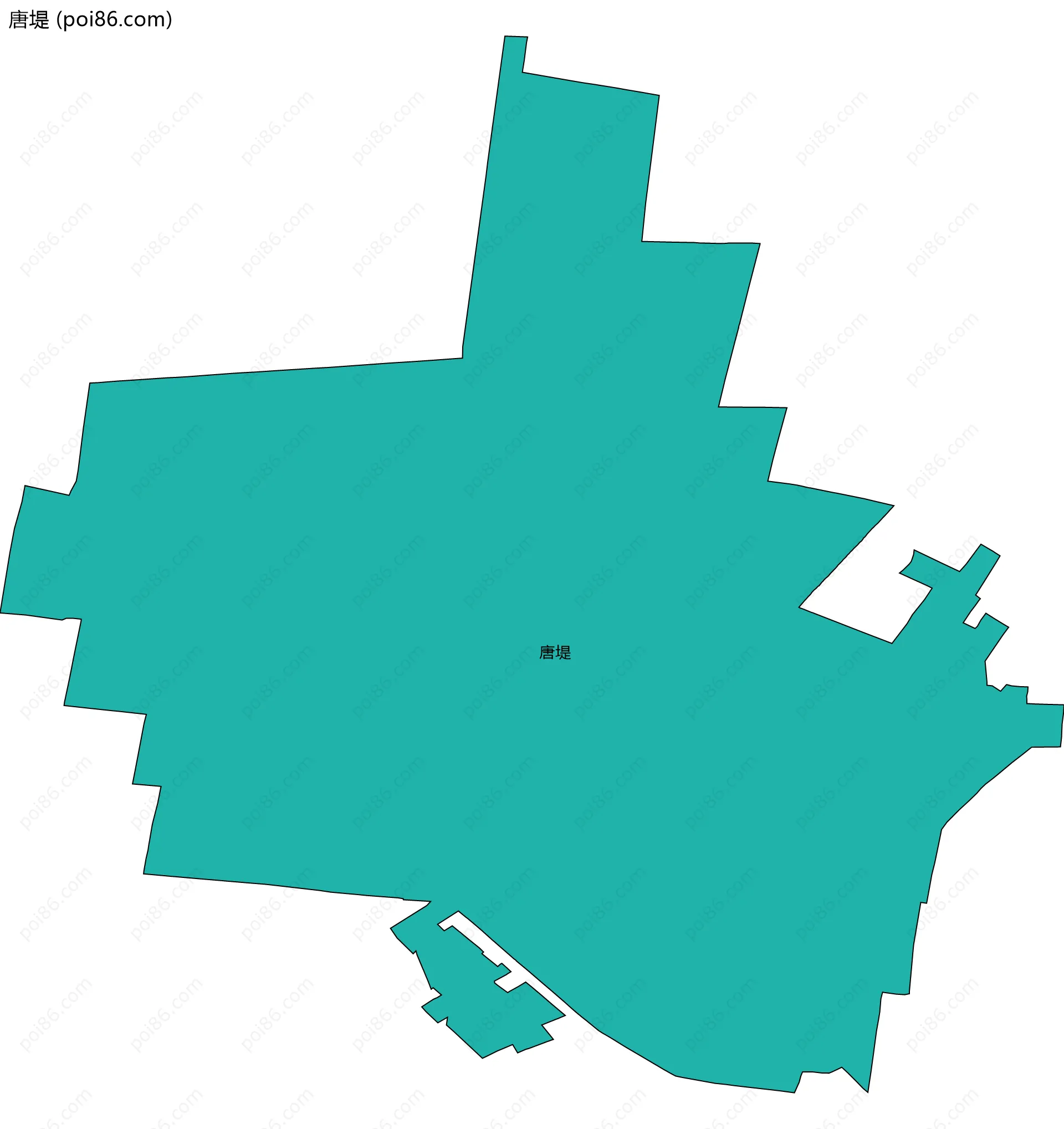 唐堤边界地图