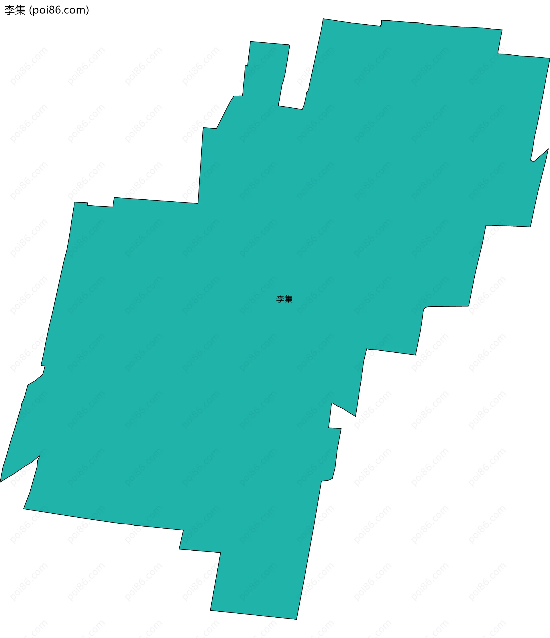 李集边界地图