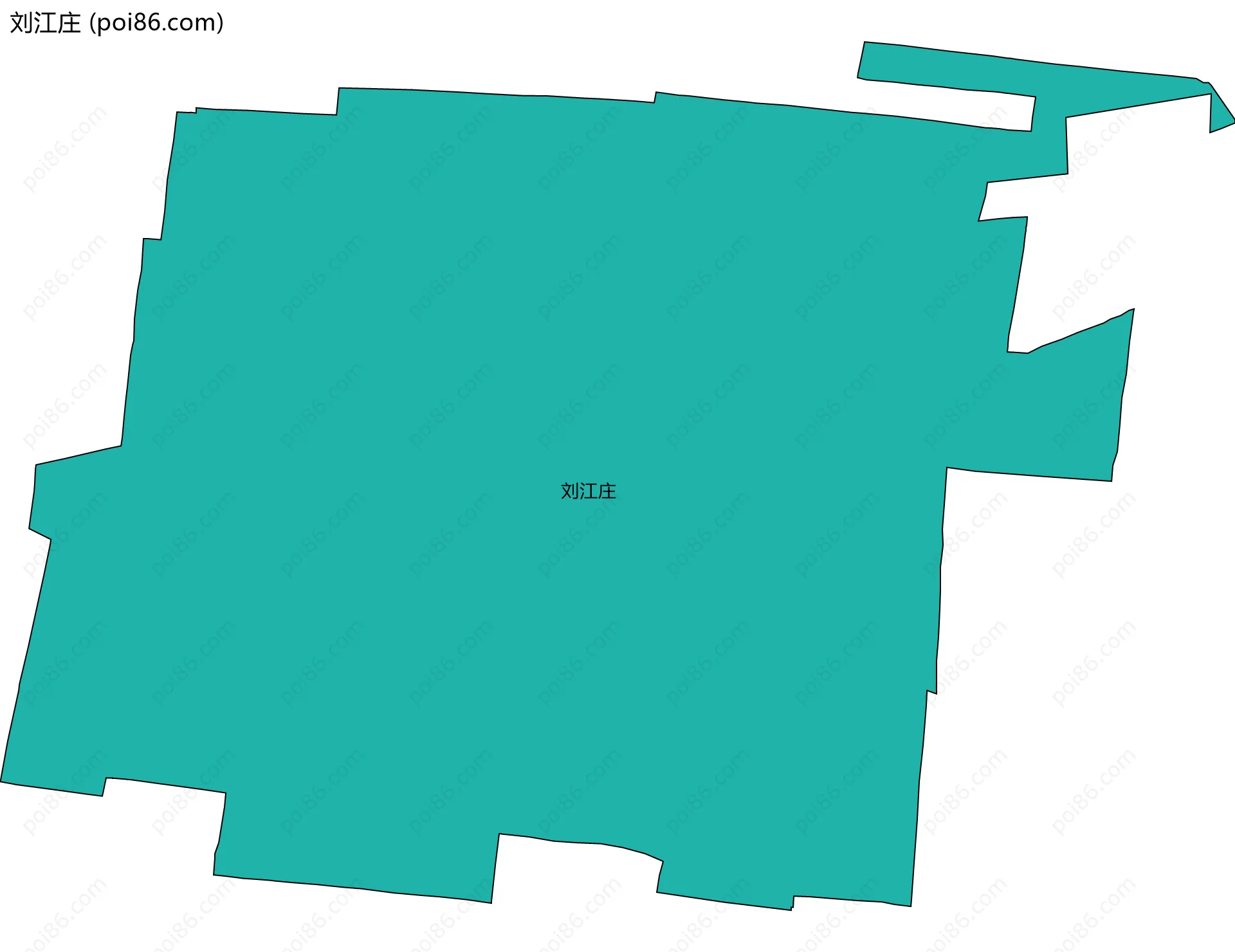 刘江庄边界地图