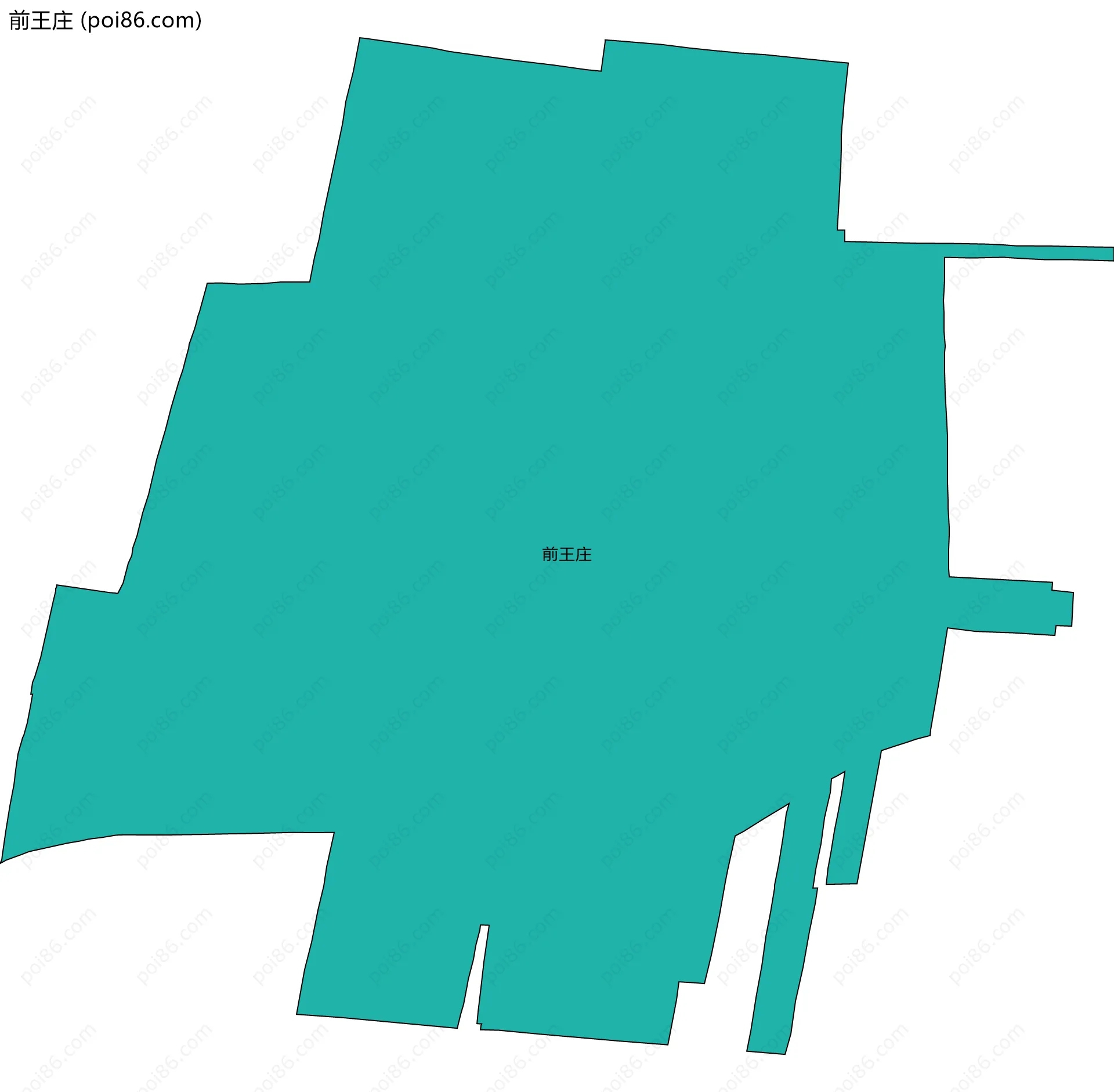 前王庄边界地图