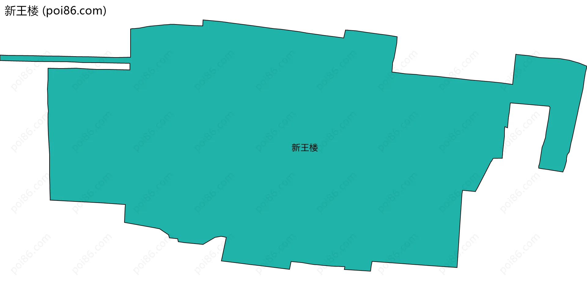 新王楼边界地图