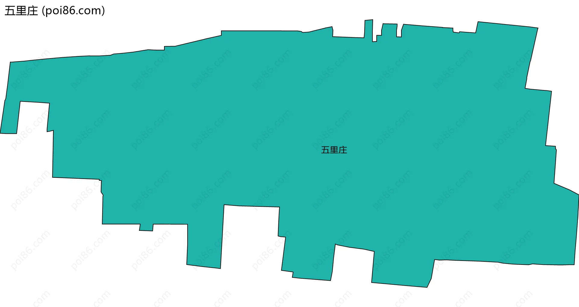 五里庄边界地图