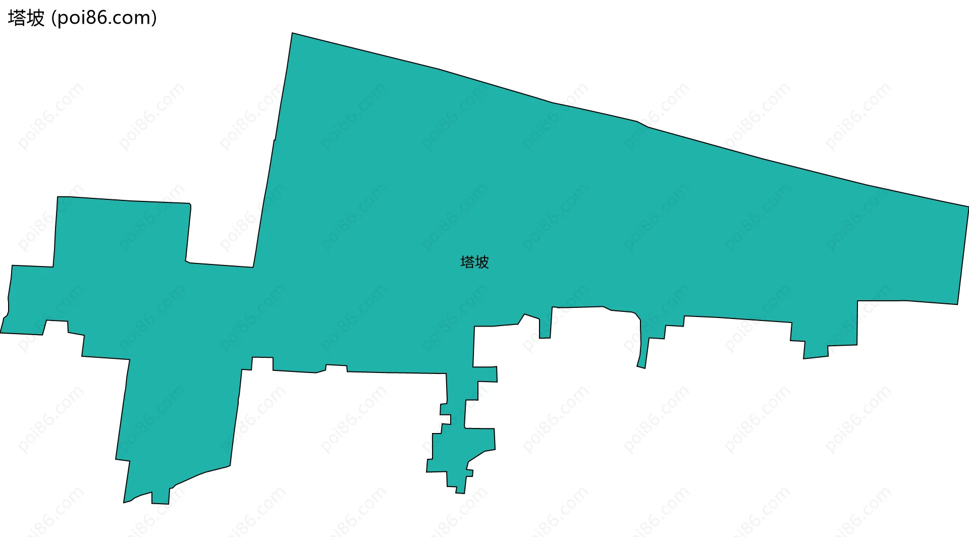 塔坡边界地图
