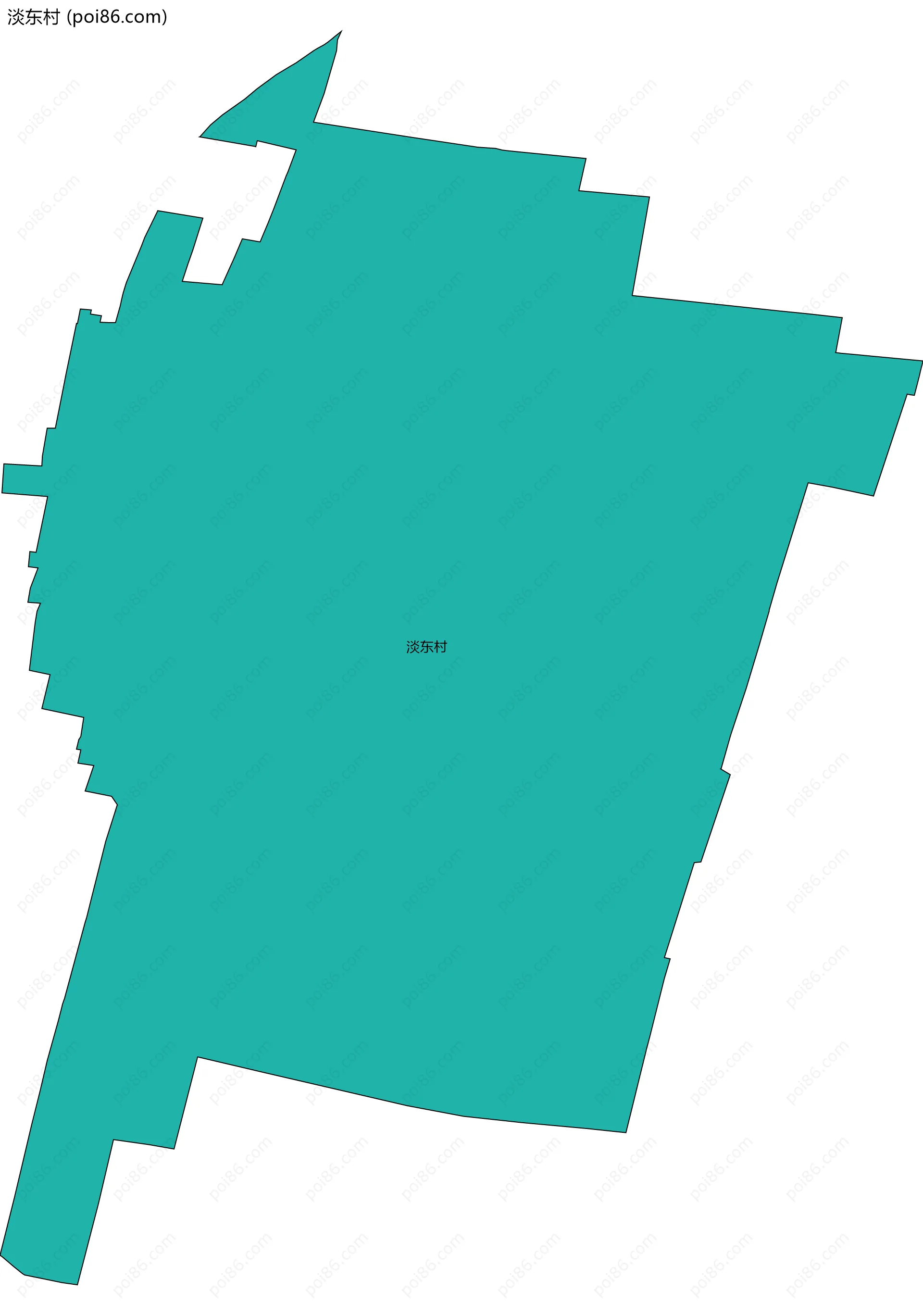 淡东村边界地图