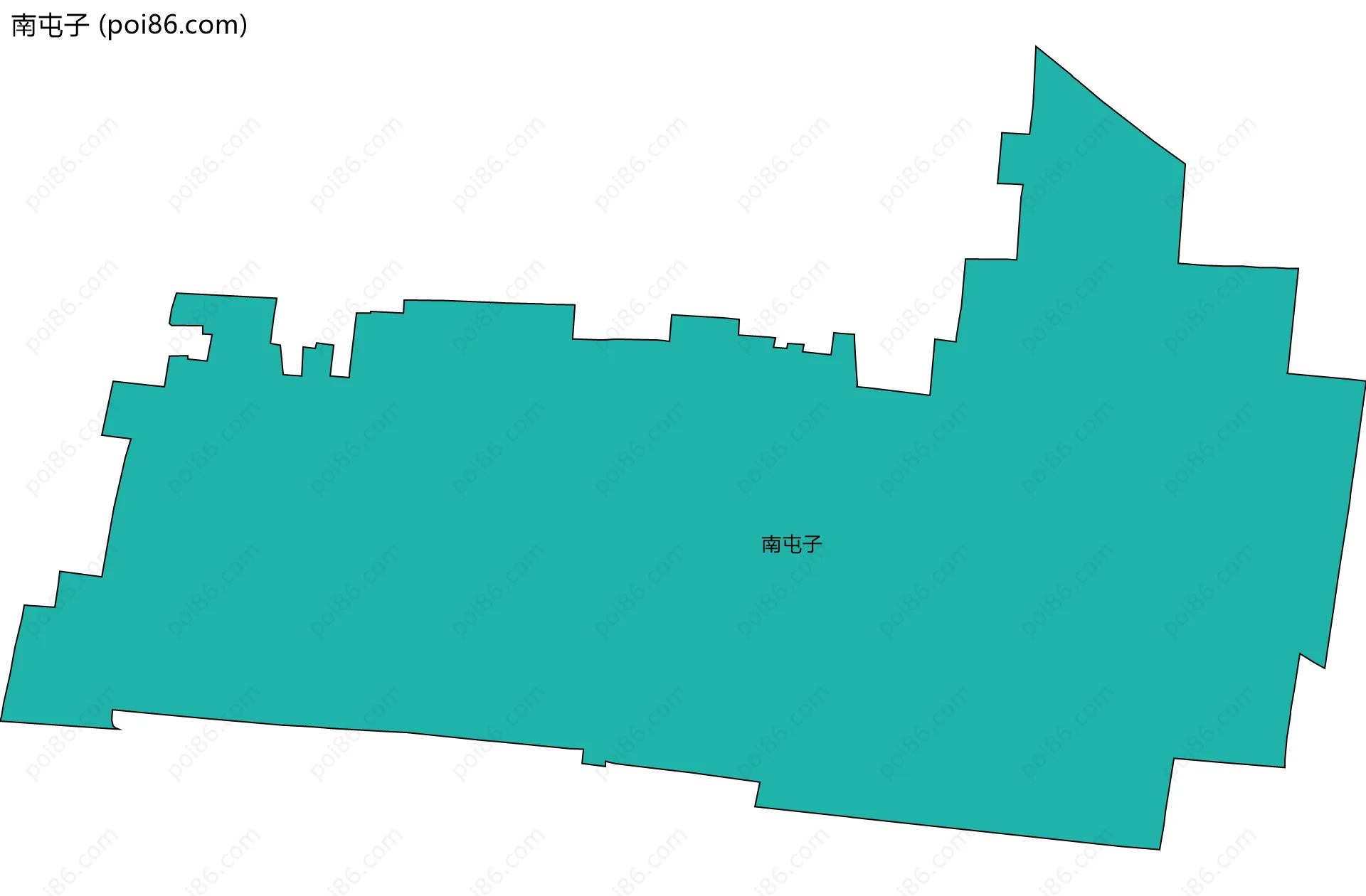 南屯子边界地图
