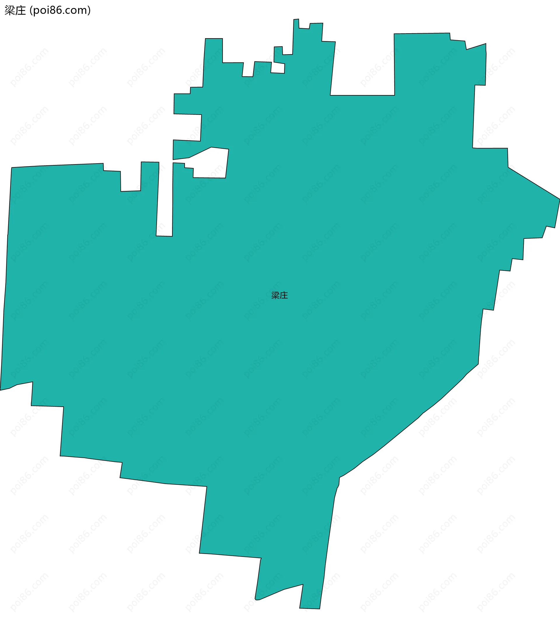梁庄边界地图