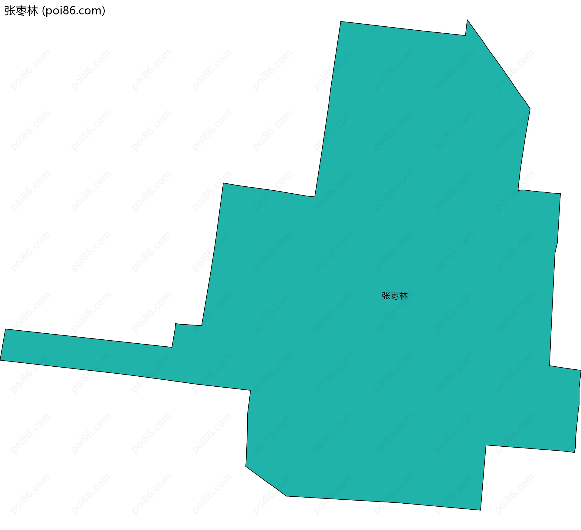 张枣林边界地图
