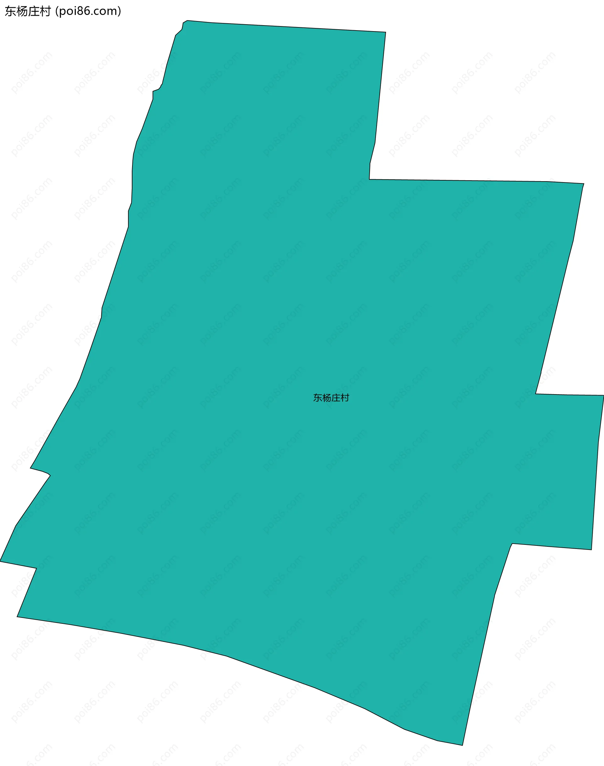 东杨庄村边界地图