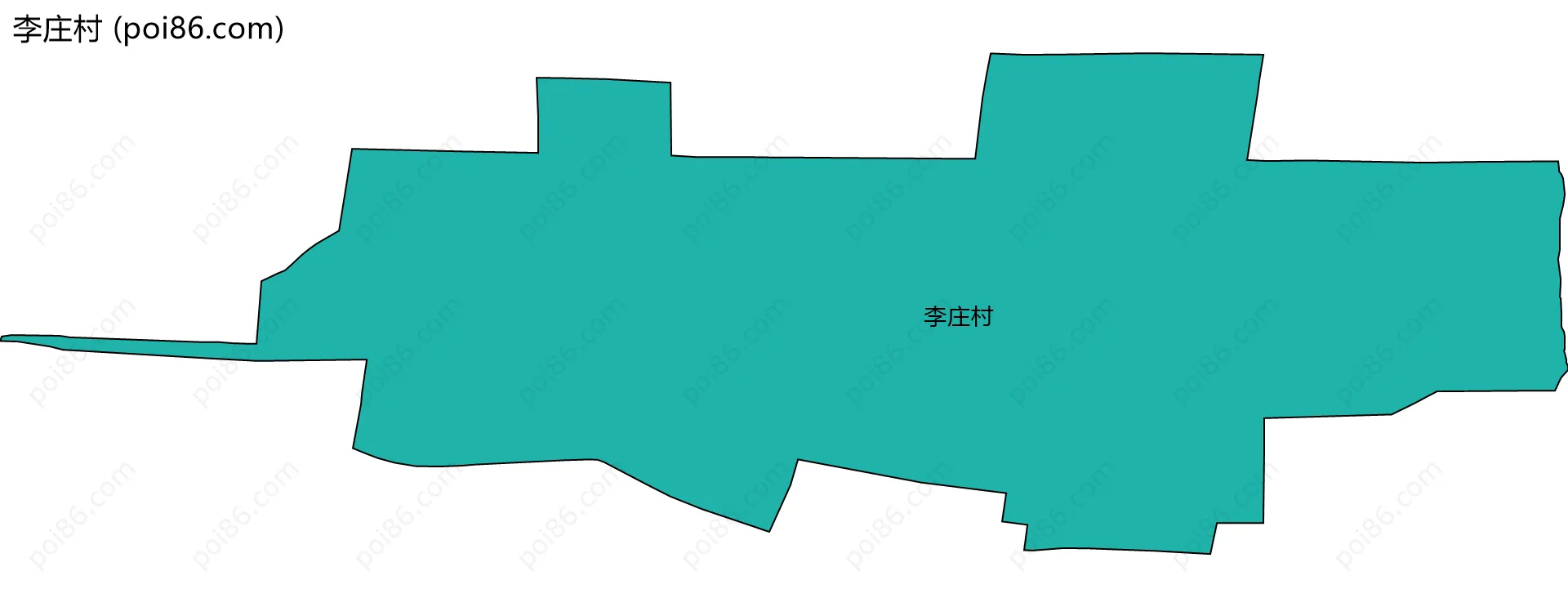 李庄村边界地图