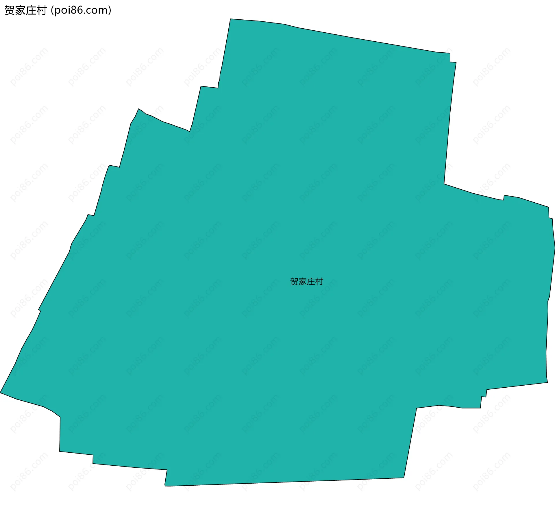 贺家庄村边界地图