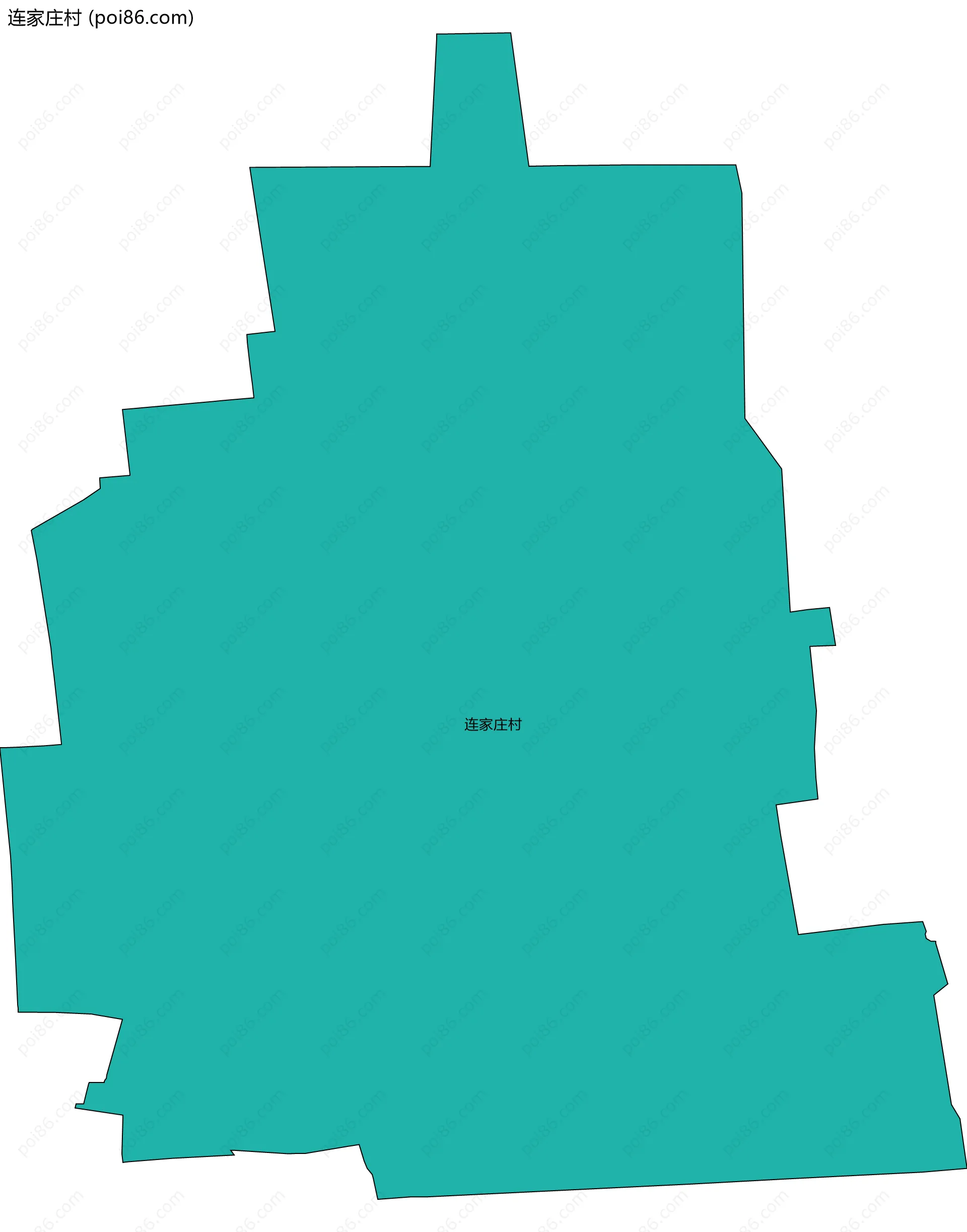 连家庄村边界地图