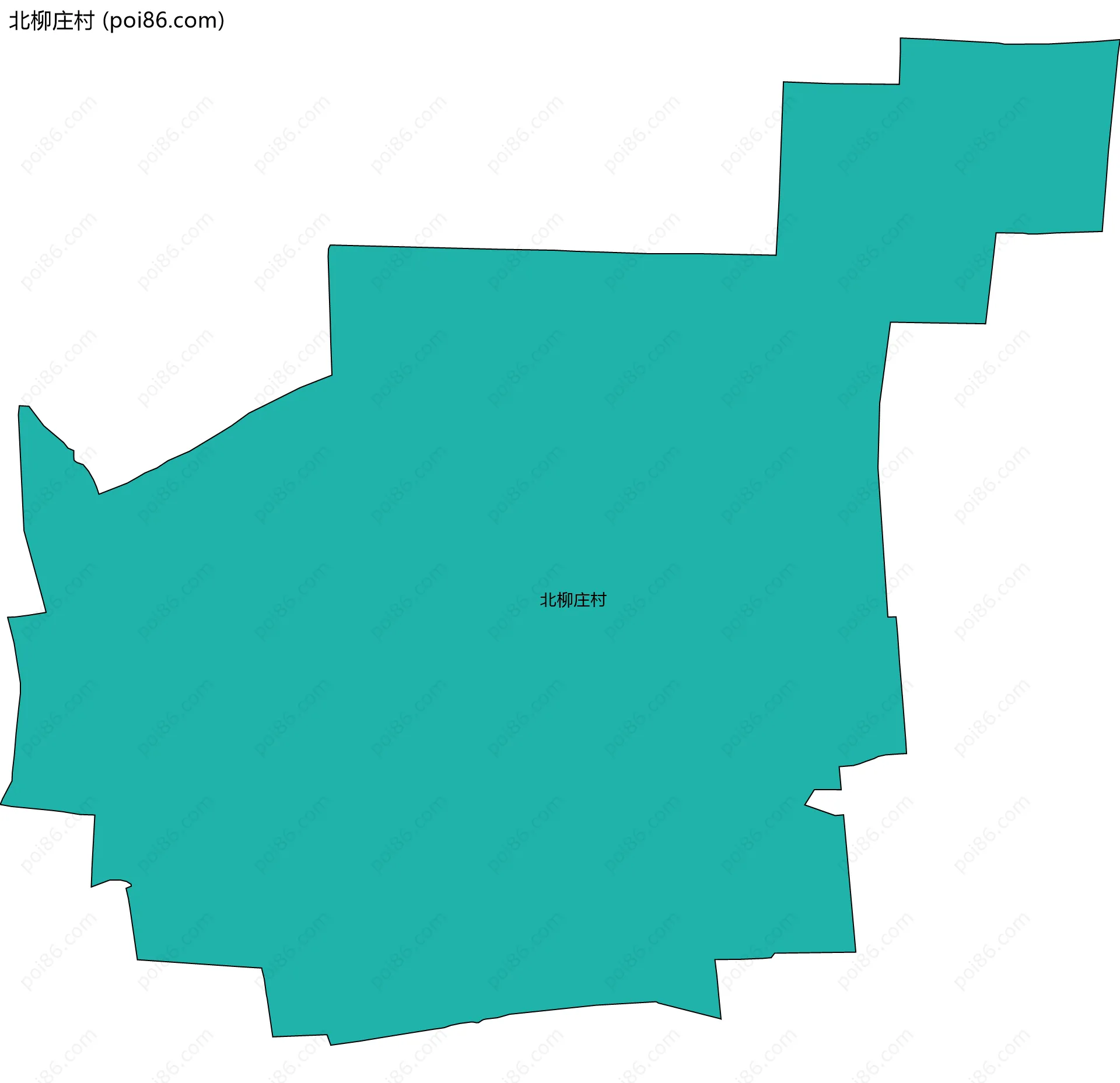 北柳庄村边界地图