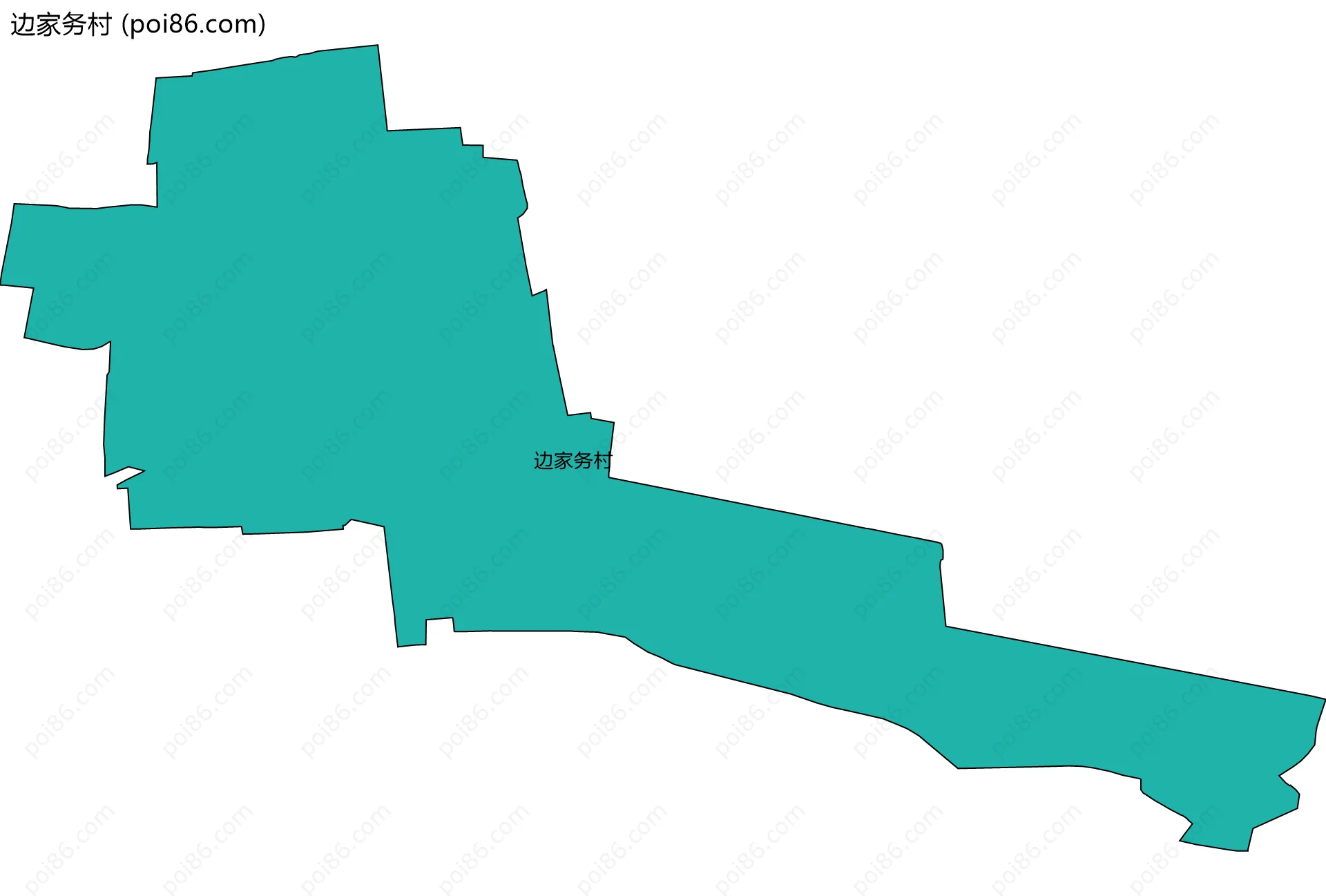 边家务村边界地图