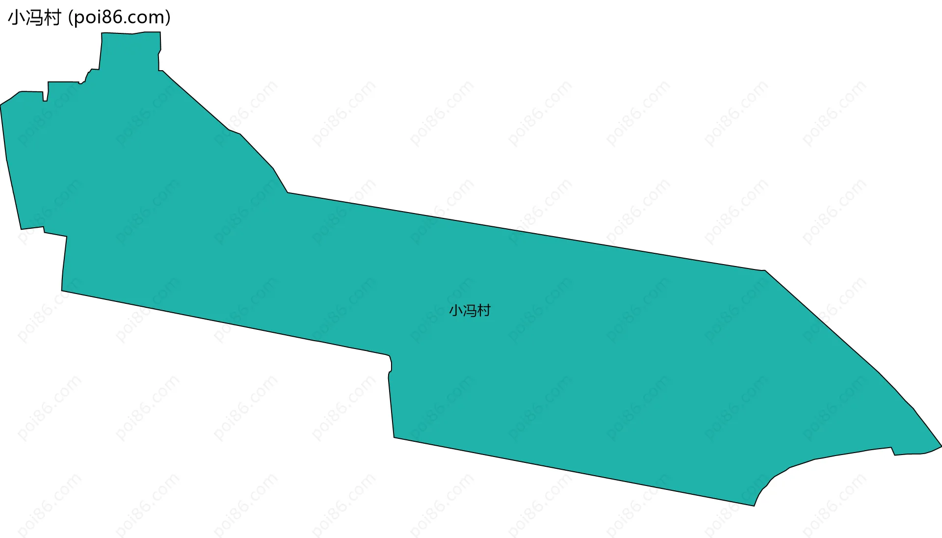 小冯村边界地图