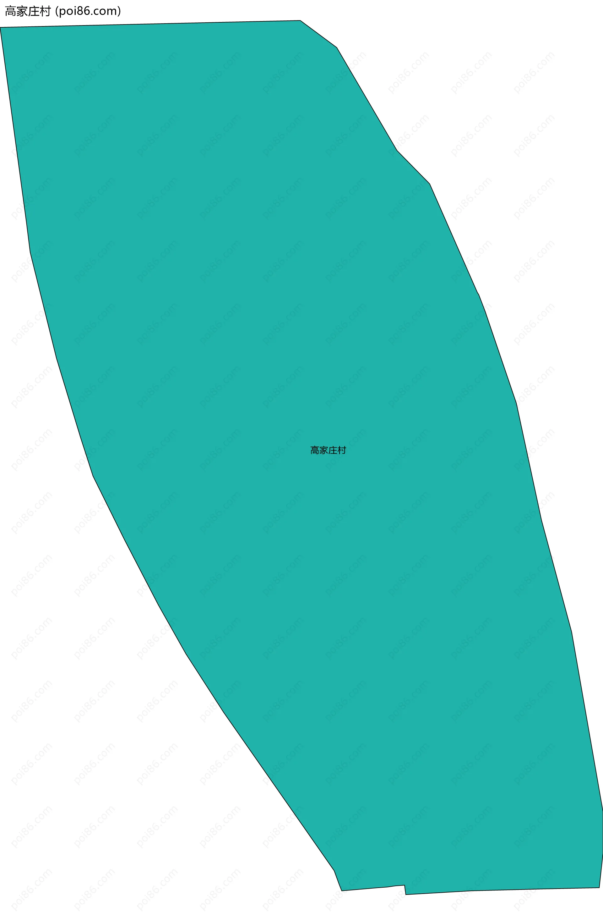 高家庄村边界地图