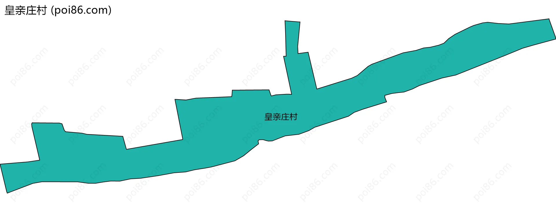 皇亲庄村边界地图