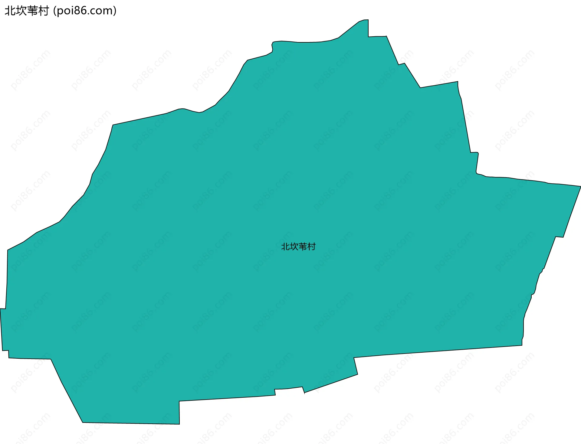 北坎苇村边界地图