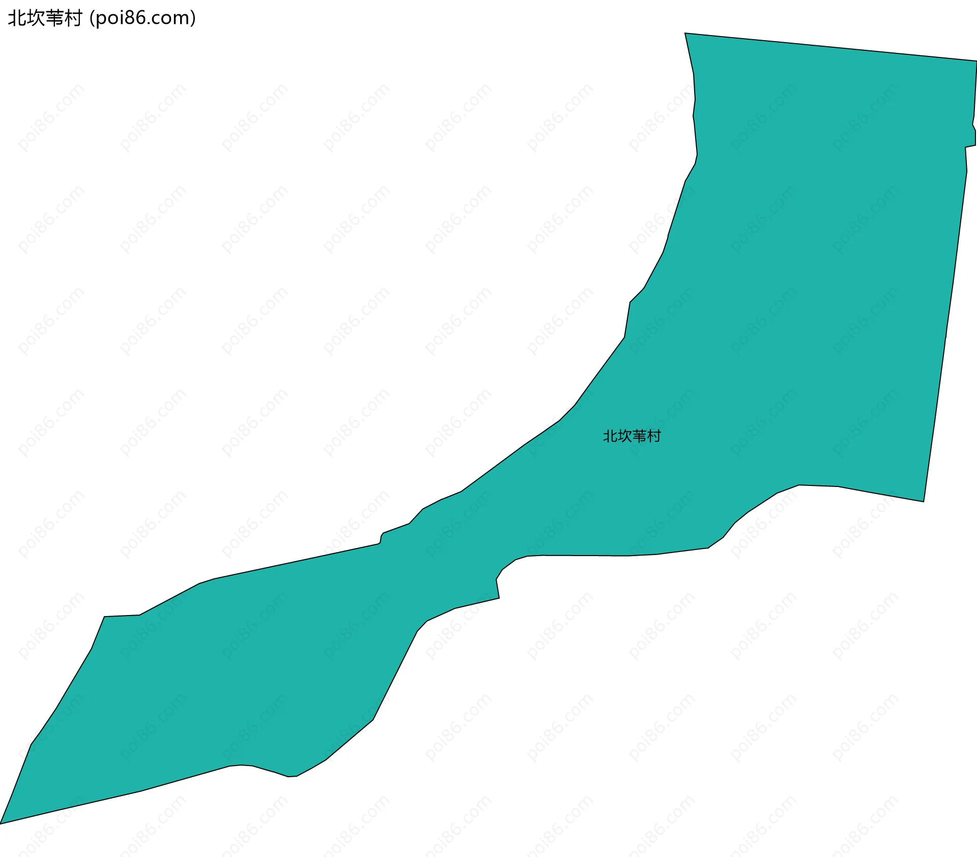 北坎苇村边界地图