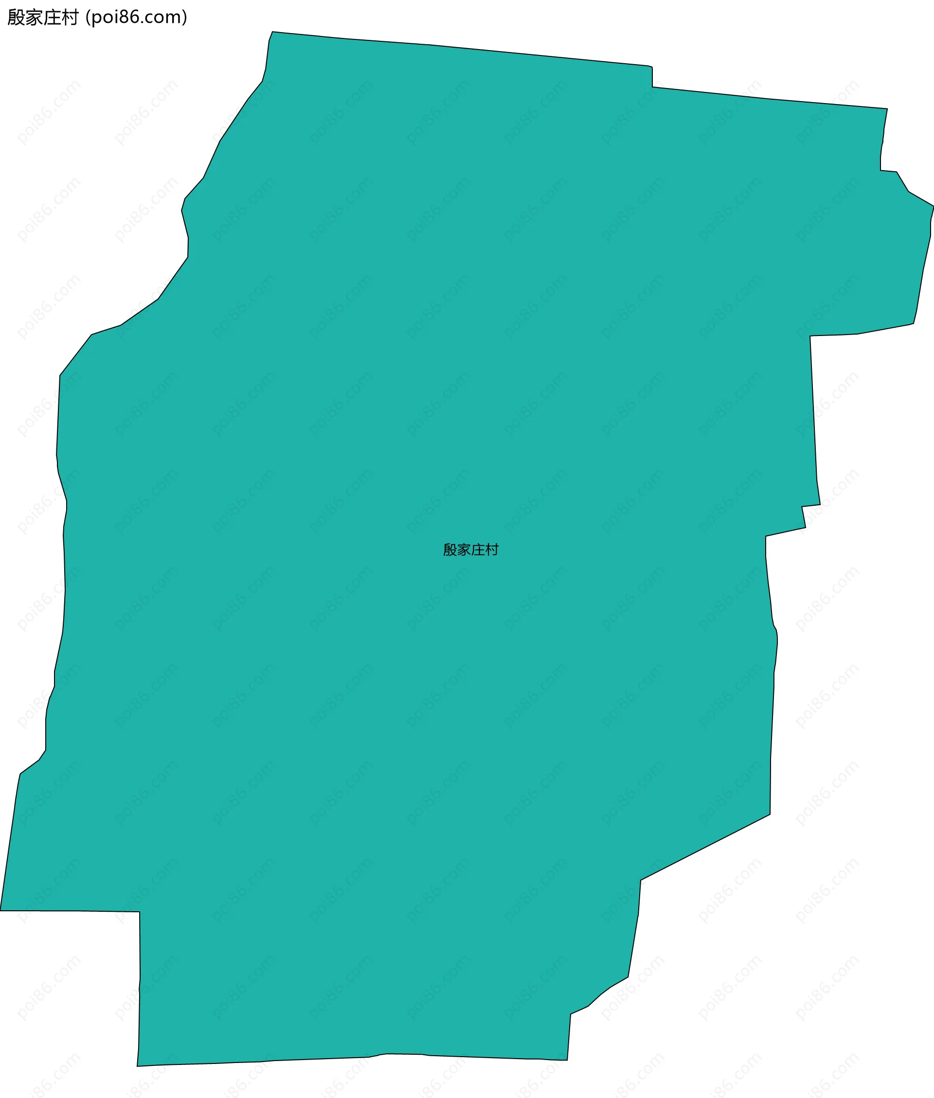 殷家庄村边界地图