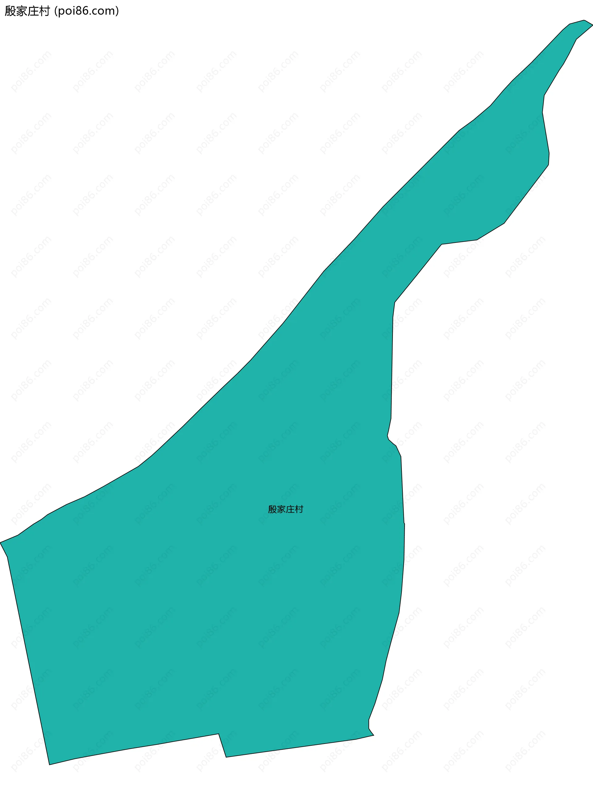 殷家庄村边界地图