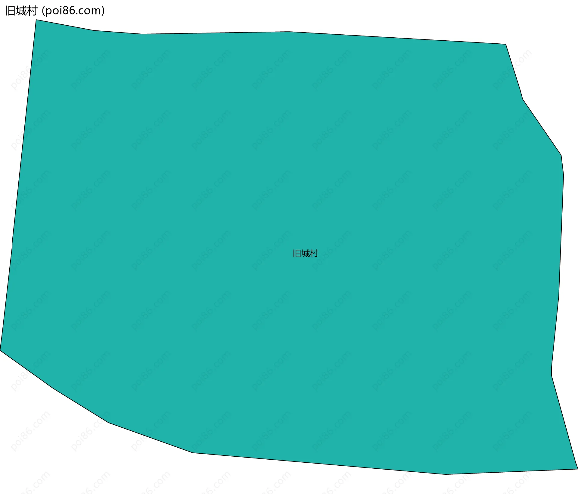 旧城村边界地图