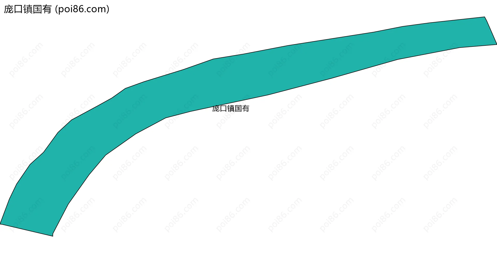 庞口镇国有边界地图