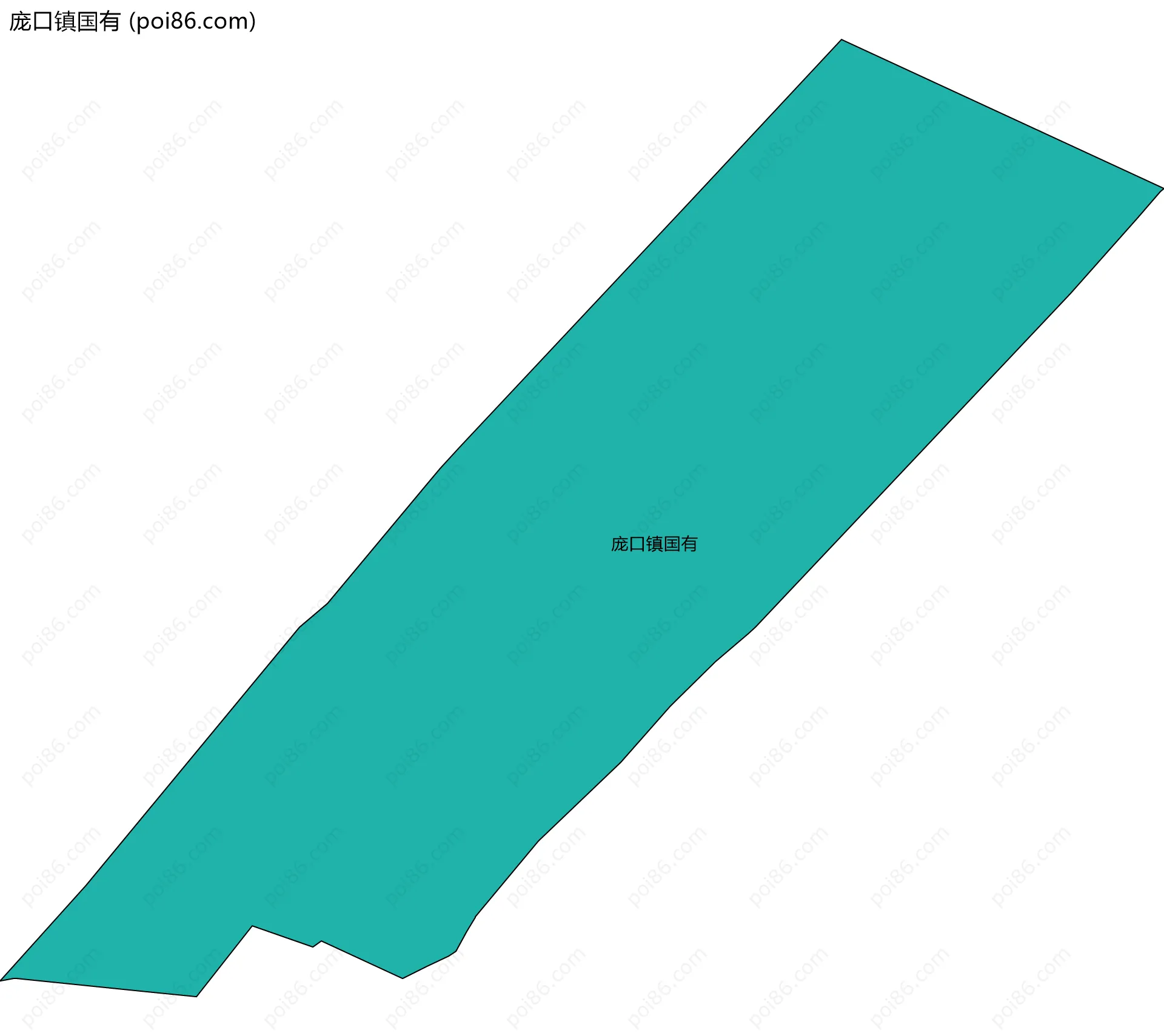 庞口镇国有边界地图