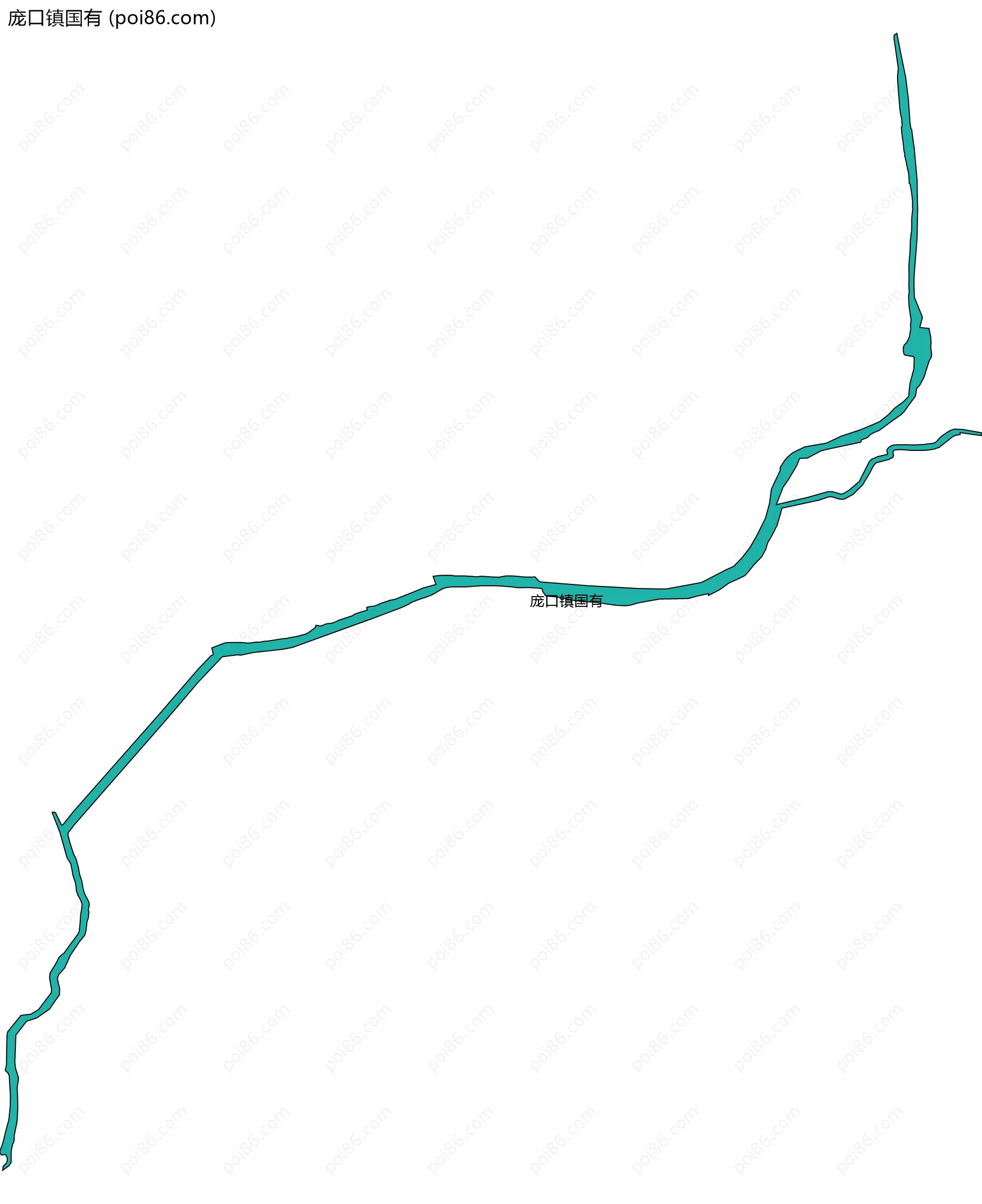 庞口镇国有边界地图