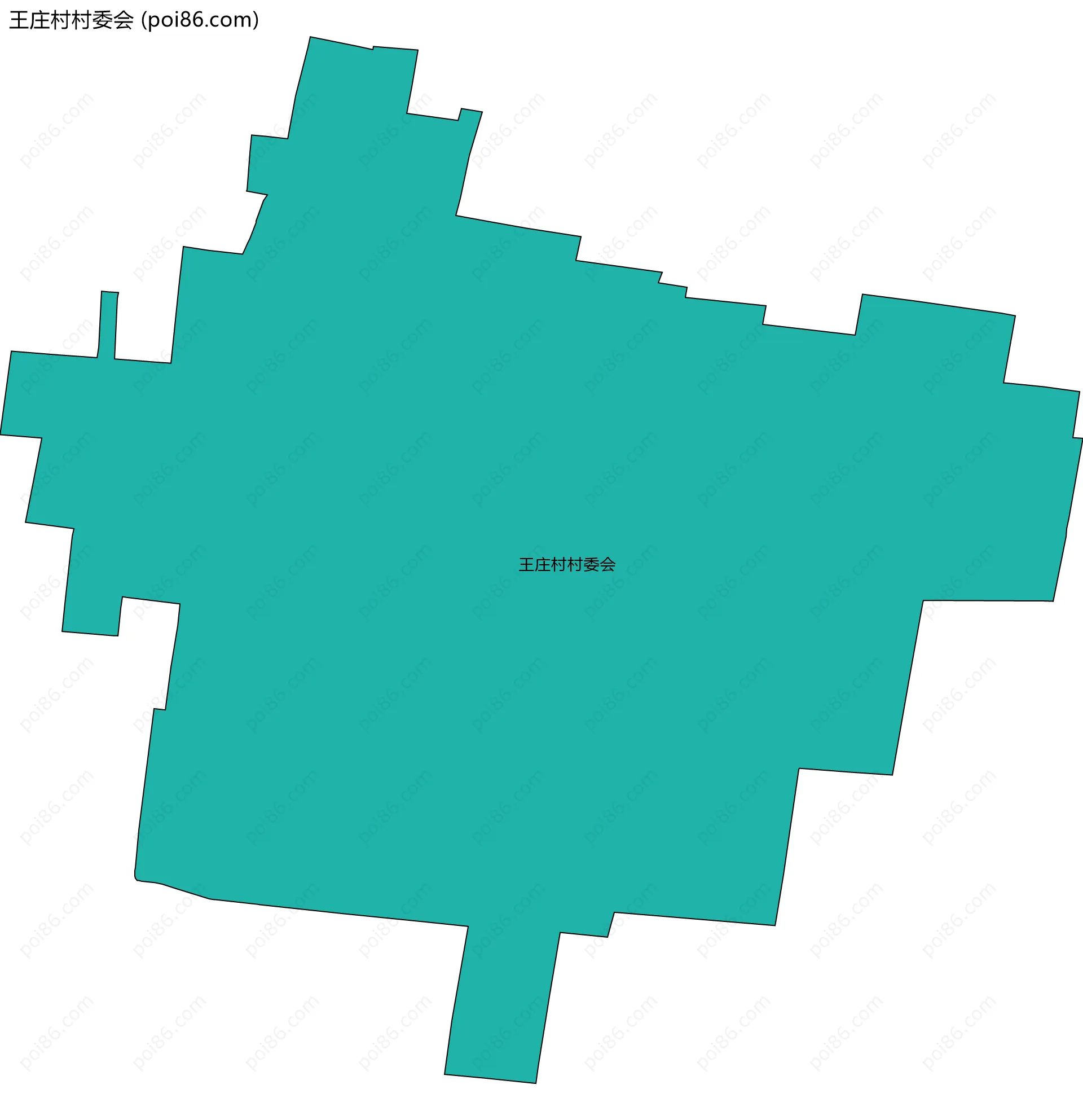 王庄村村委会边界地图