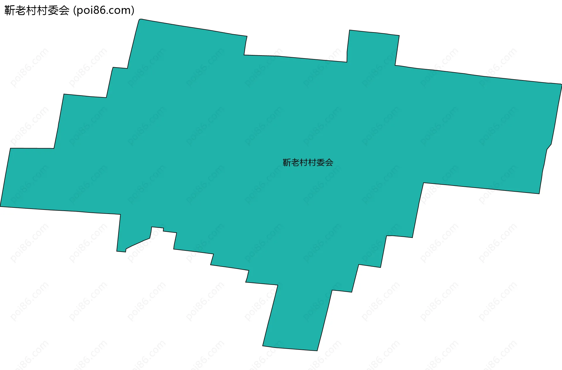 靳老村村委会边界地图