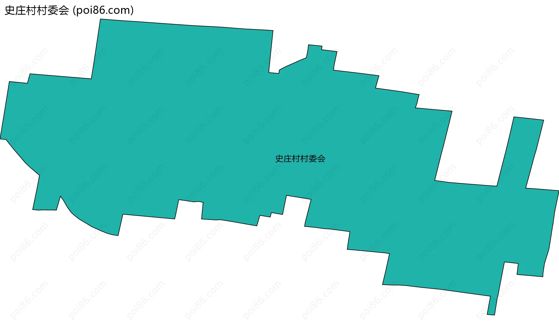 史庄村村委会边界地图