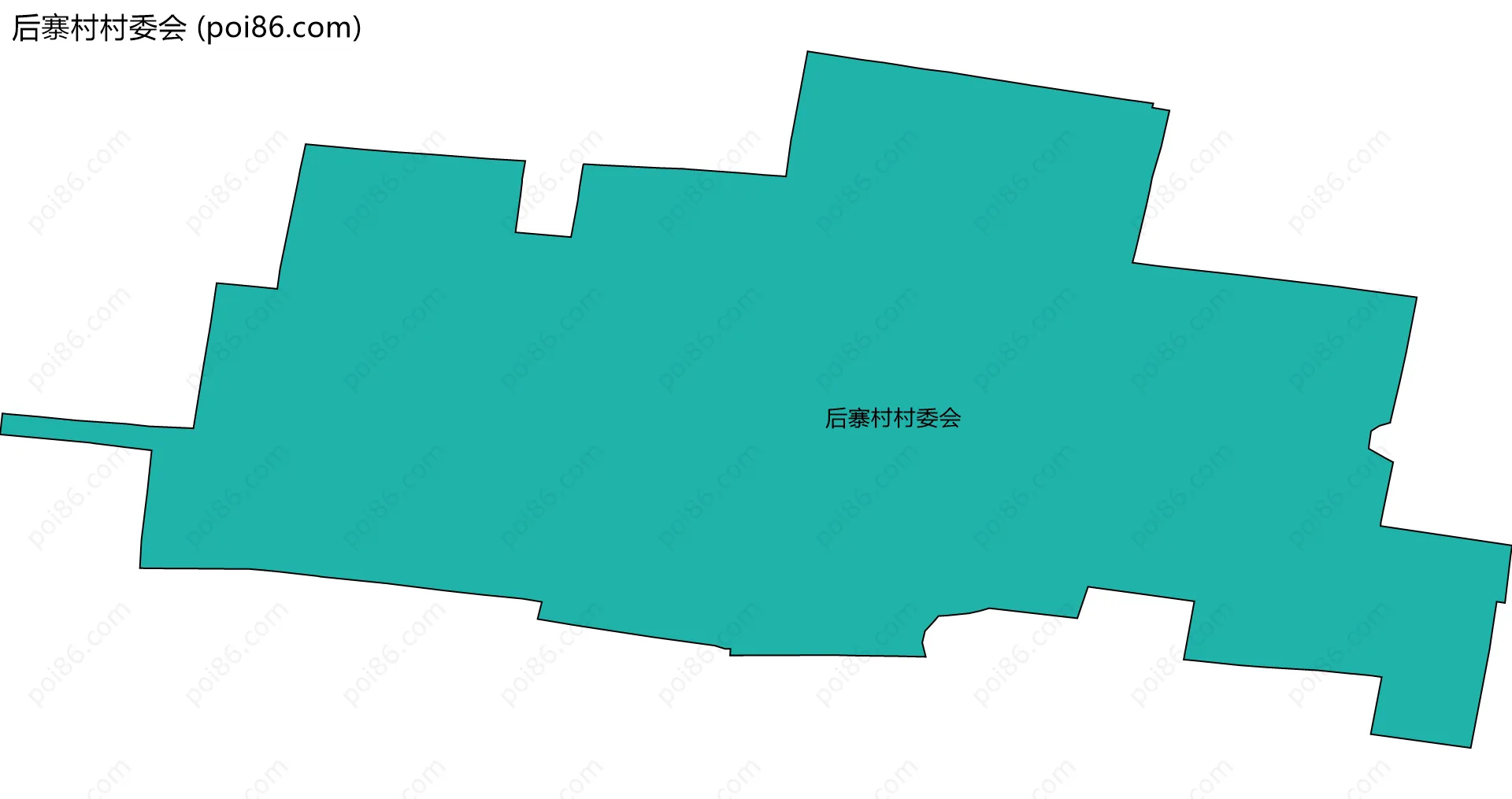 后寨村村委会边界地图