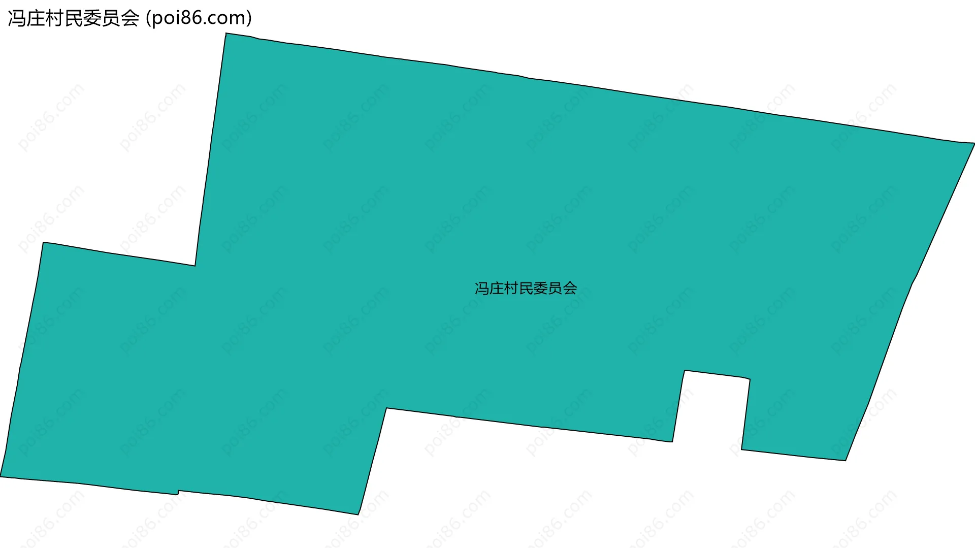 冯庄村民委员会边界地图