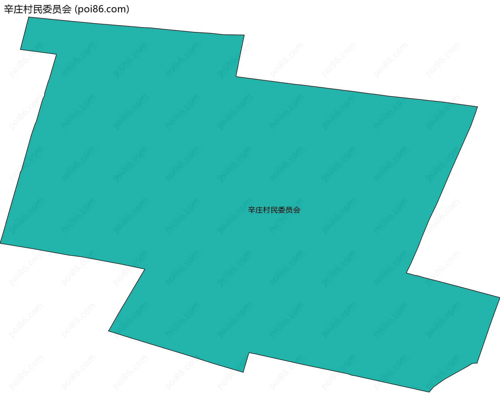 辛庄村民委员会边界地图