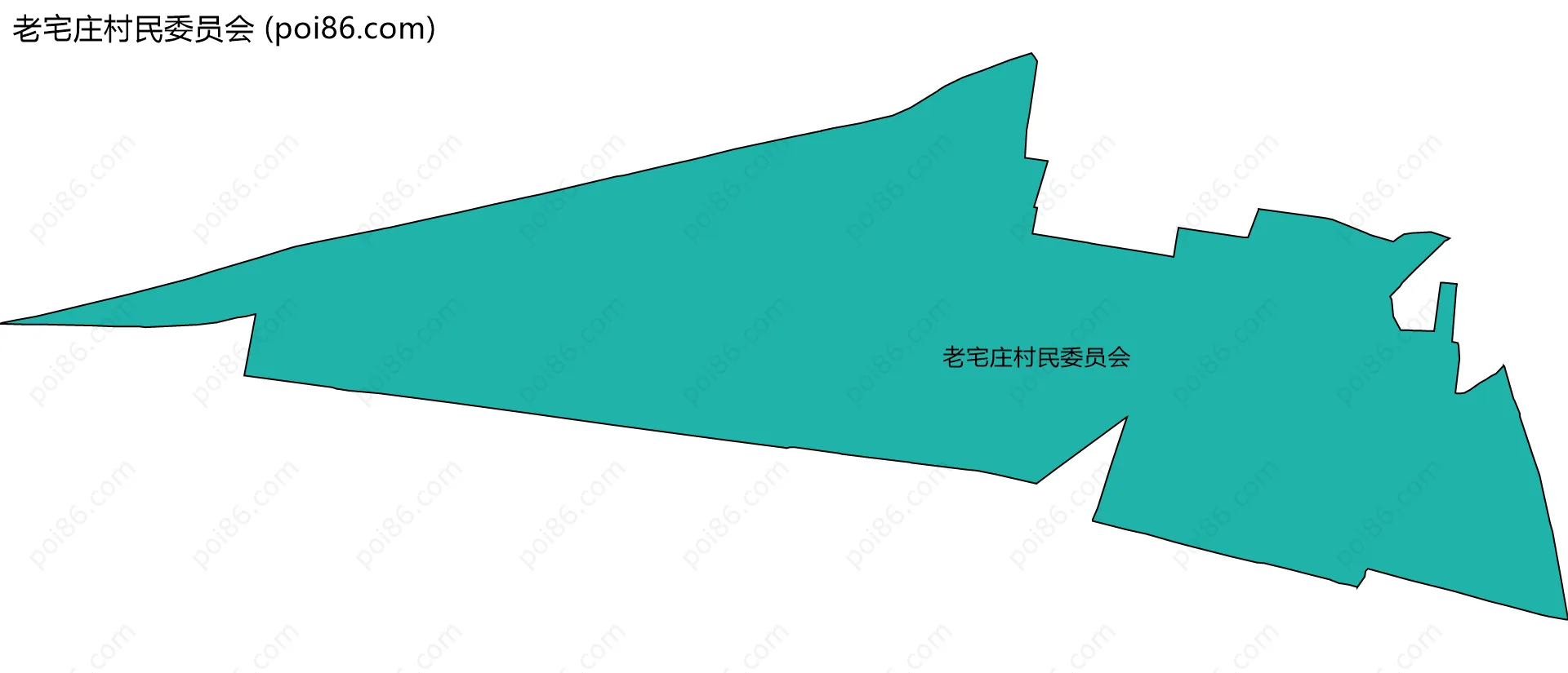 老宅庄村民委员会边界地图