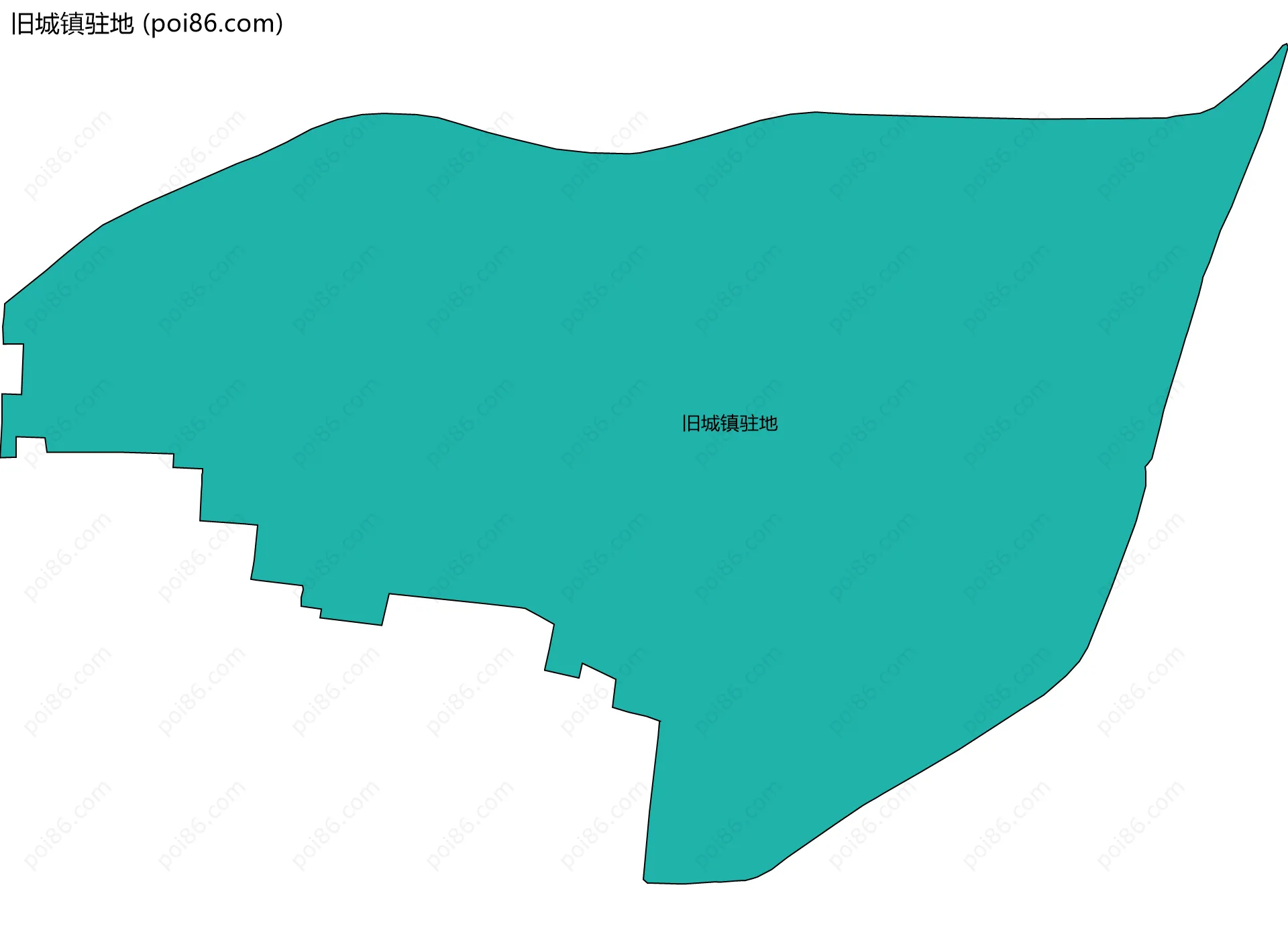 旧城镇驻地边界地图