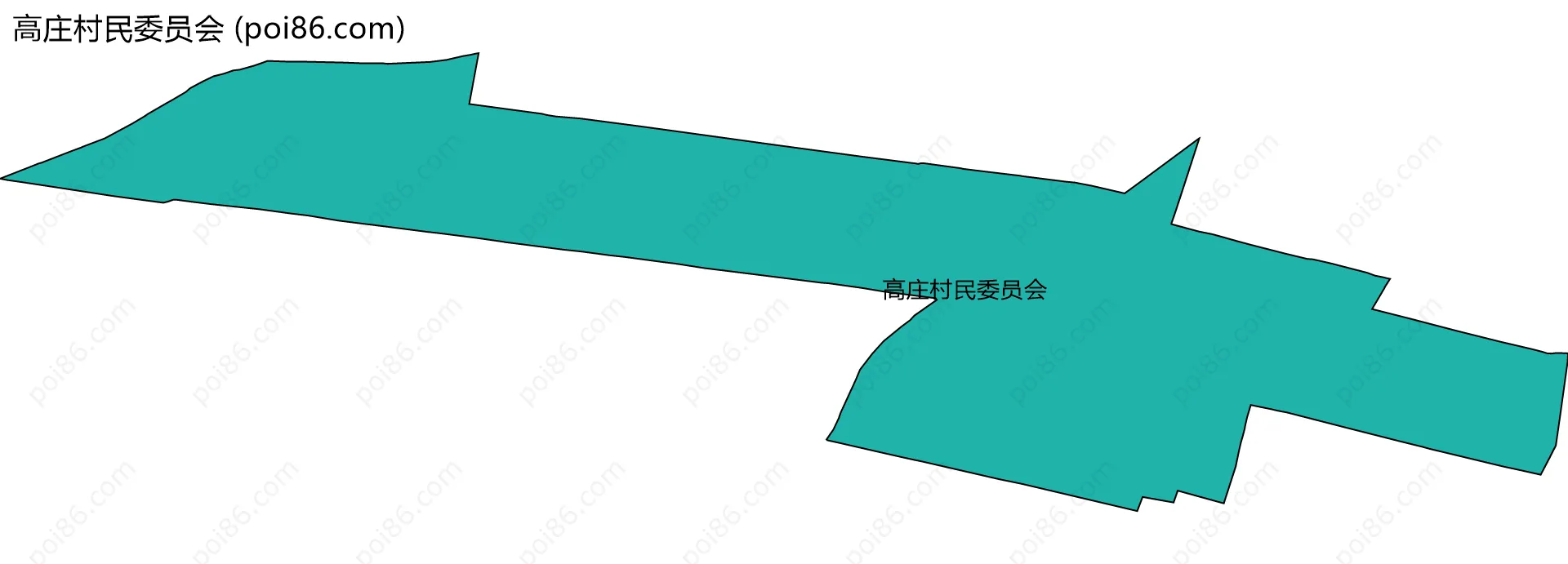 高庄村民委员会边界地图