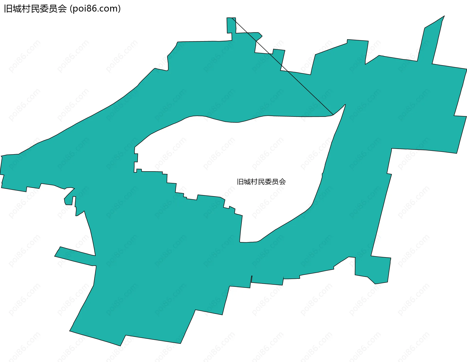 旧城村民委员会边界地图