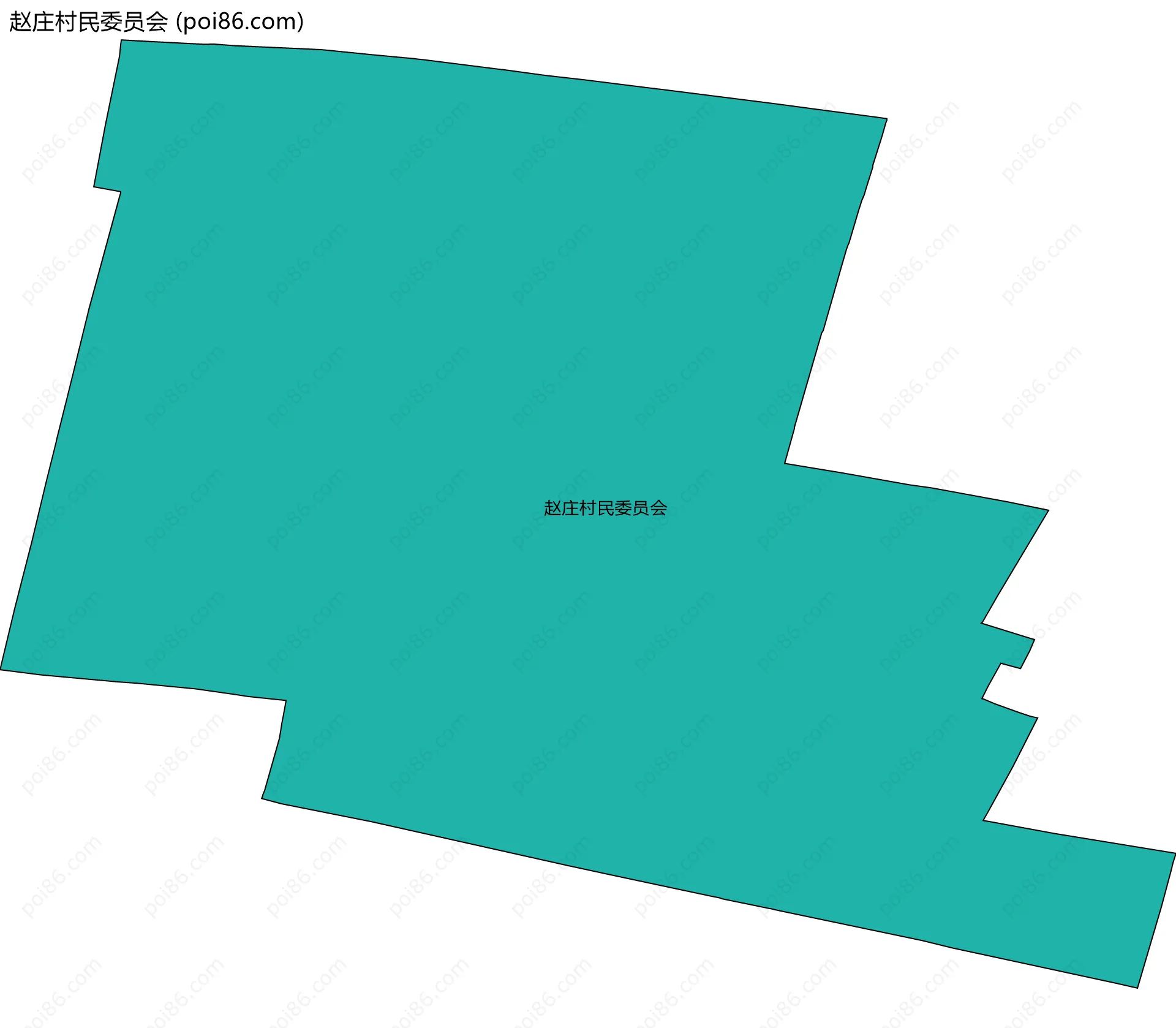 赵庄村民委员会边界地图