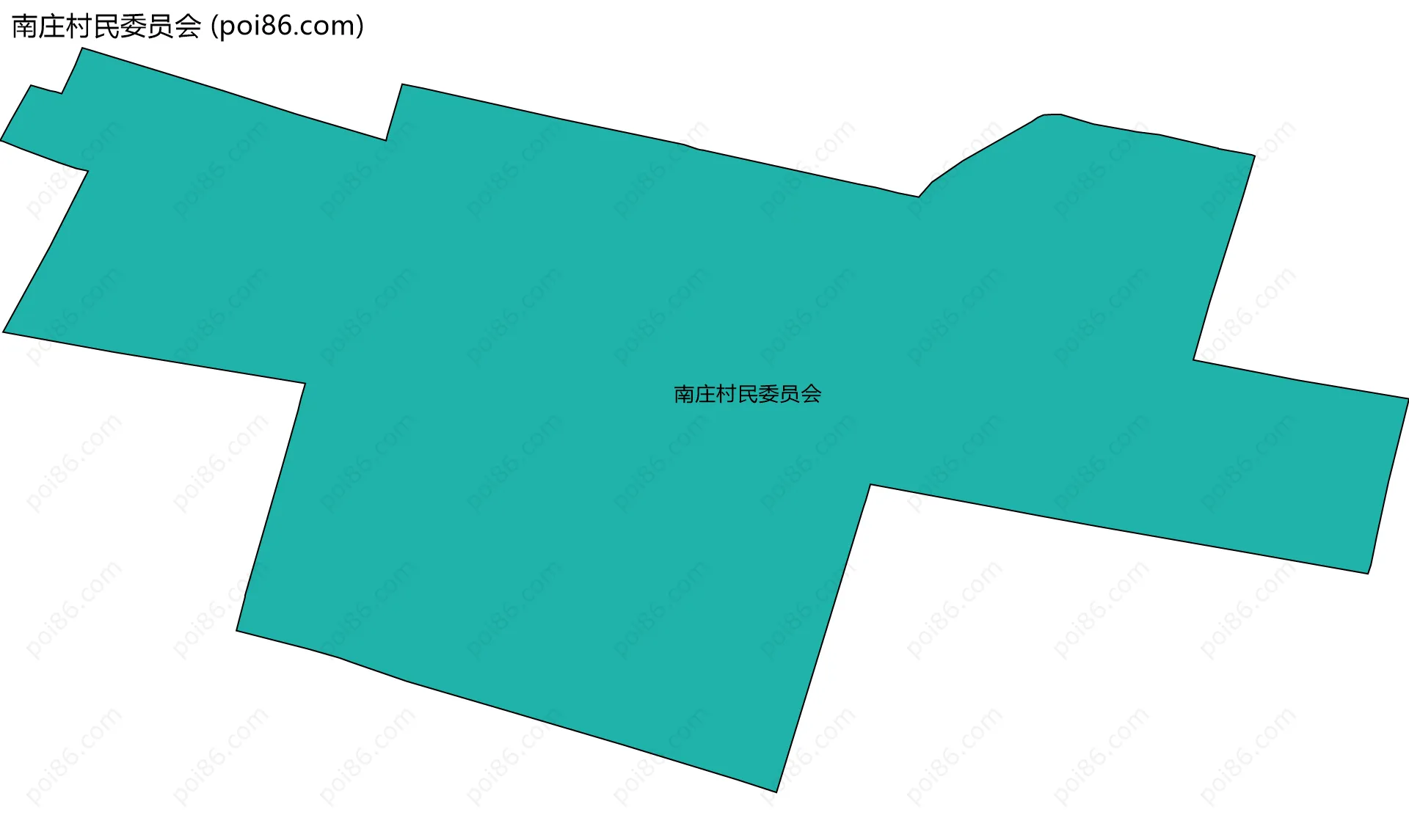 南庄村民委员会边界地图