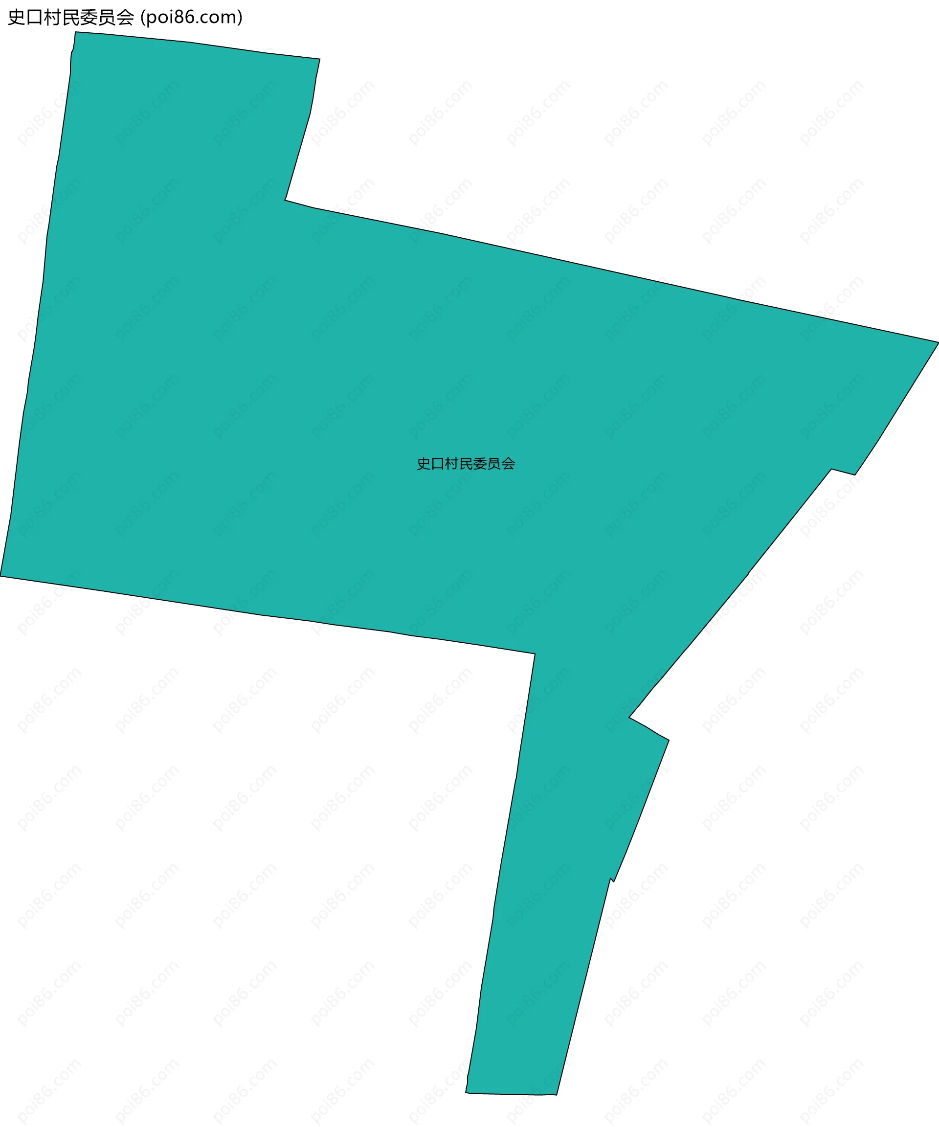 史口村民委员会边界地图