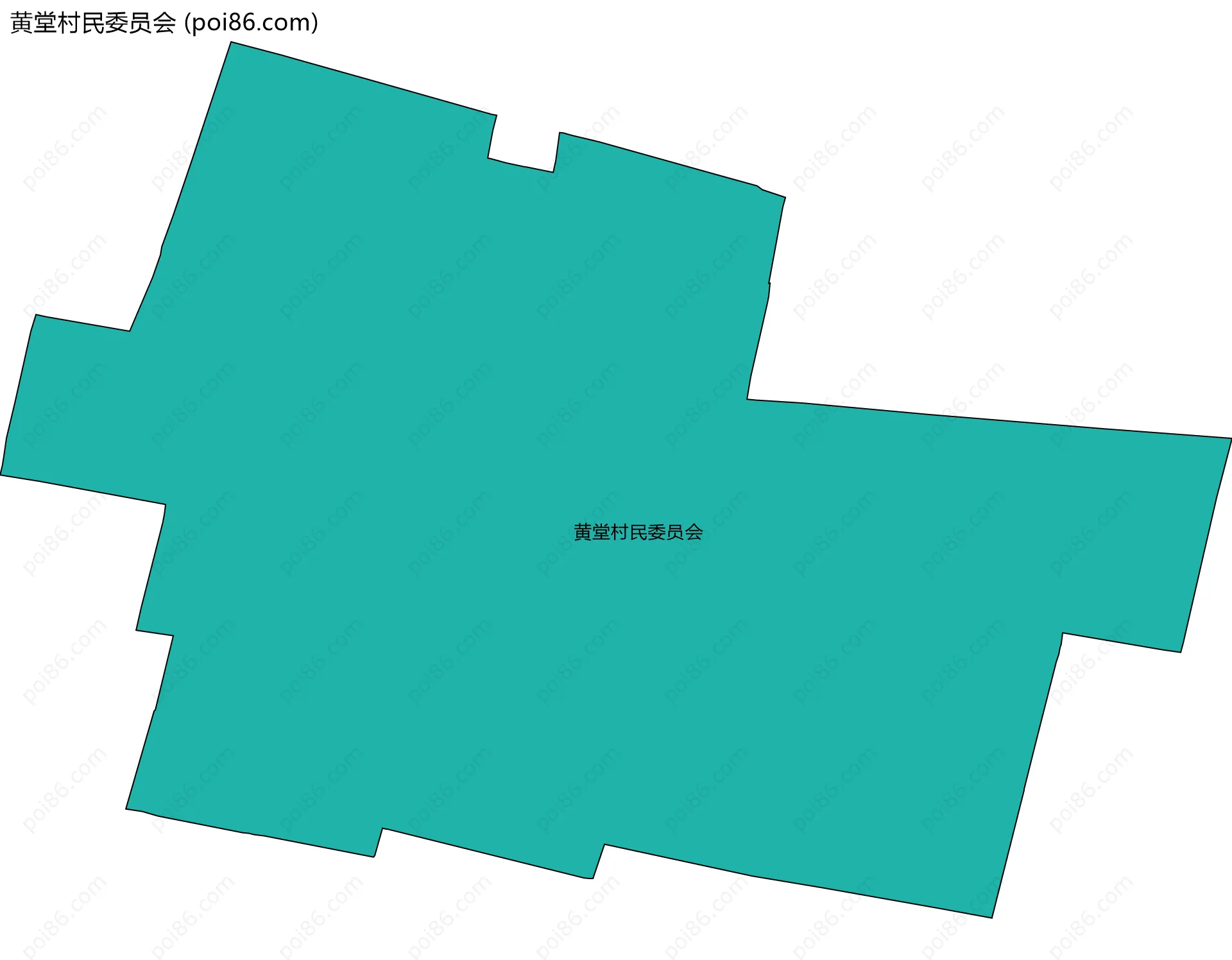 黄堂村民委员会边界地图