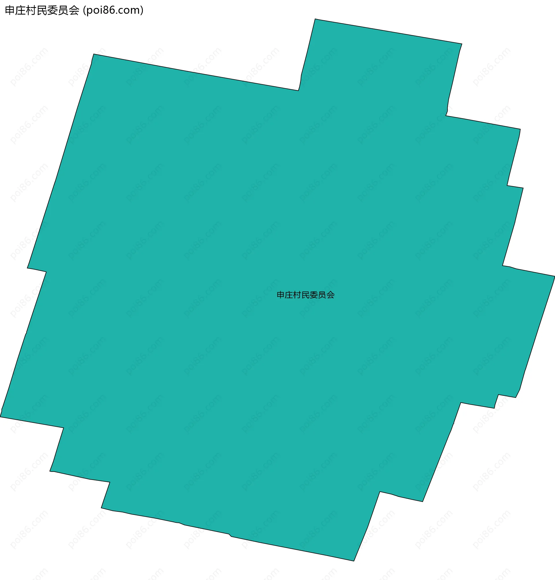 申庄村民委员会边界地图