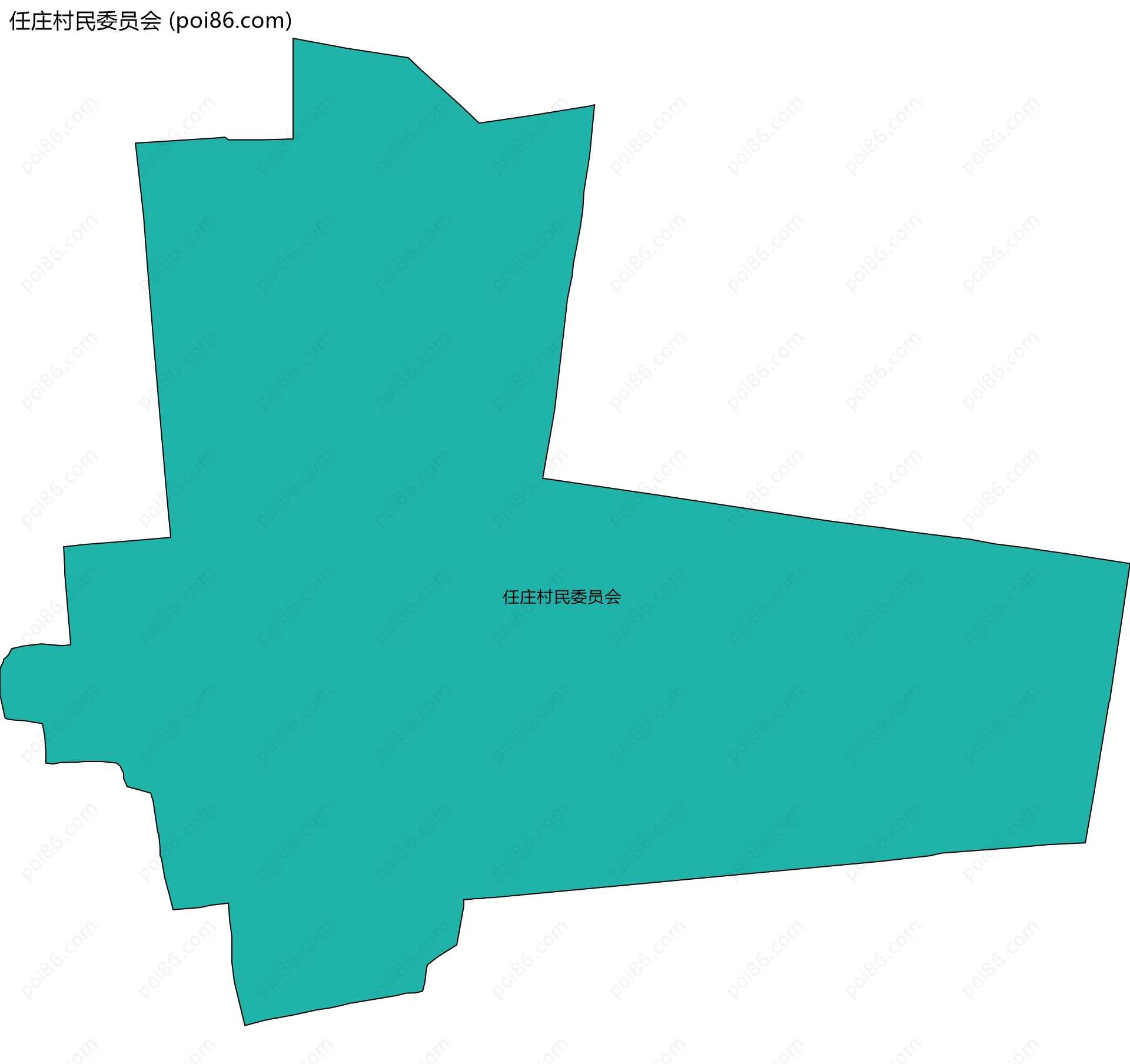 任庄村民委员会边界地图
