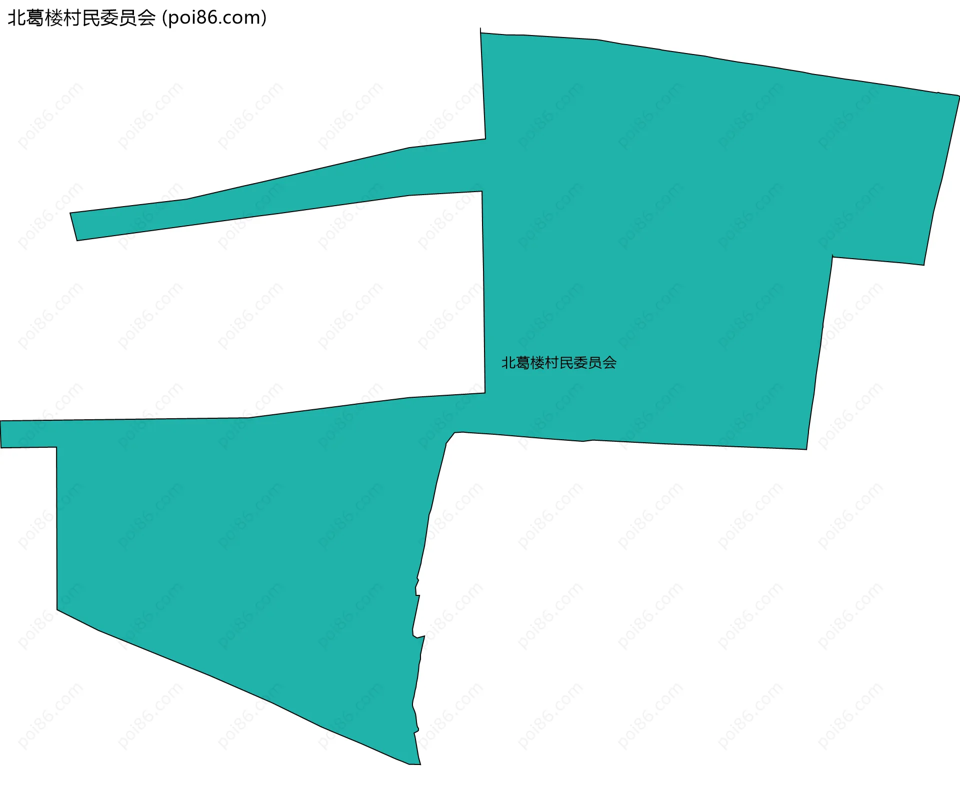北葛楼村民委员会边界地图
