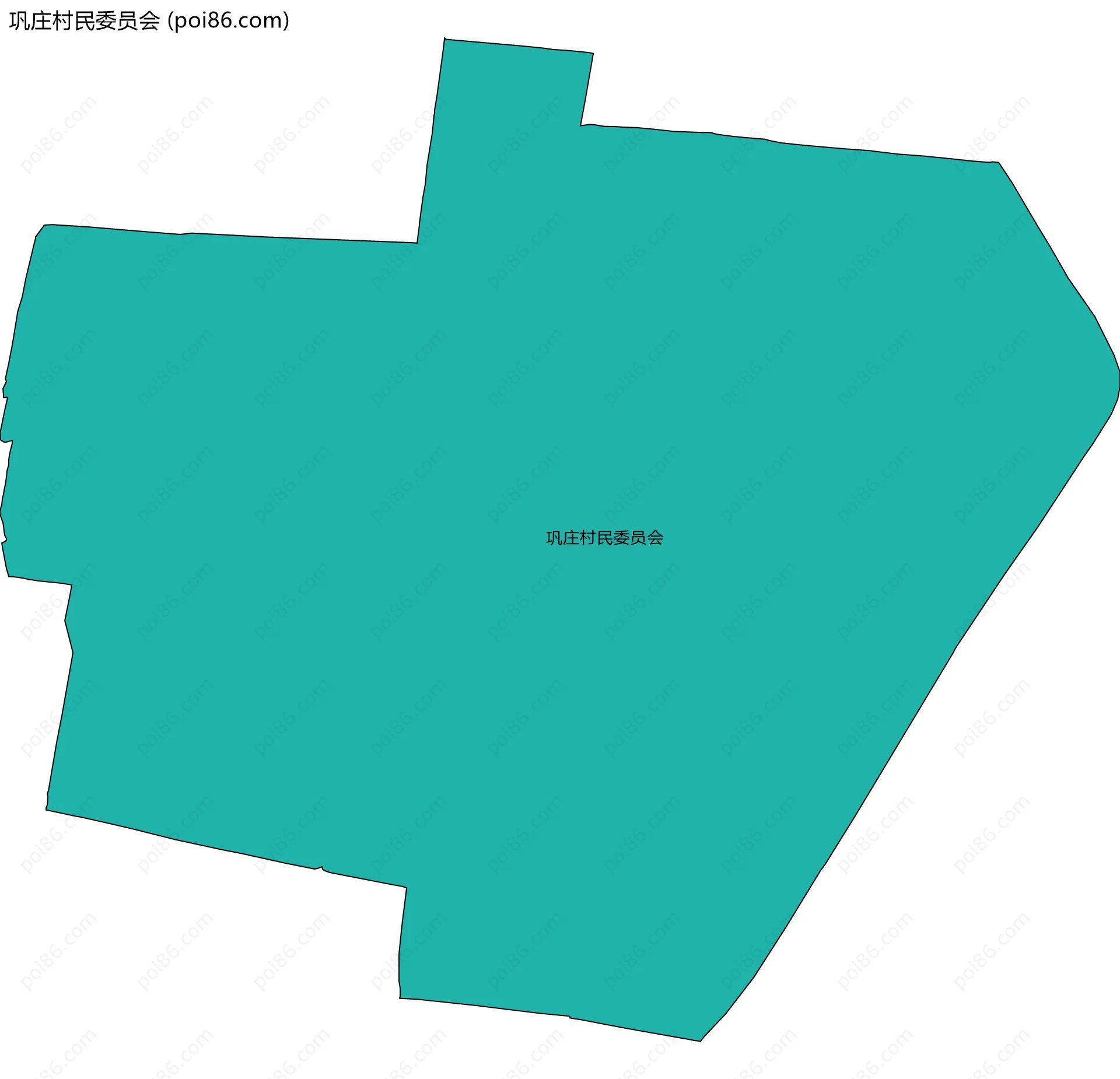 巩庄村民委员会边界地图