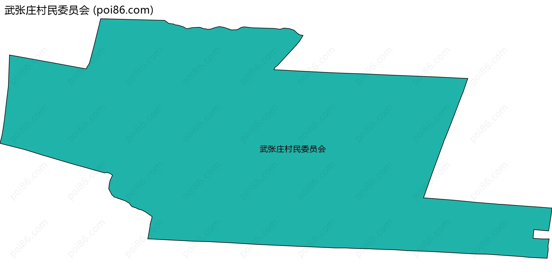 武张庄村民委员会边界地图