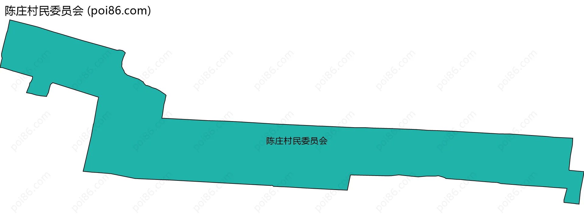 陈庄村民委员会边界地图