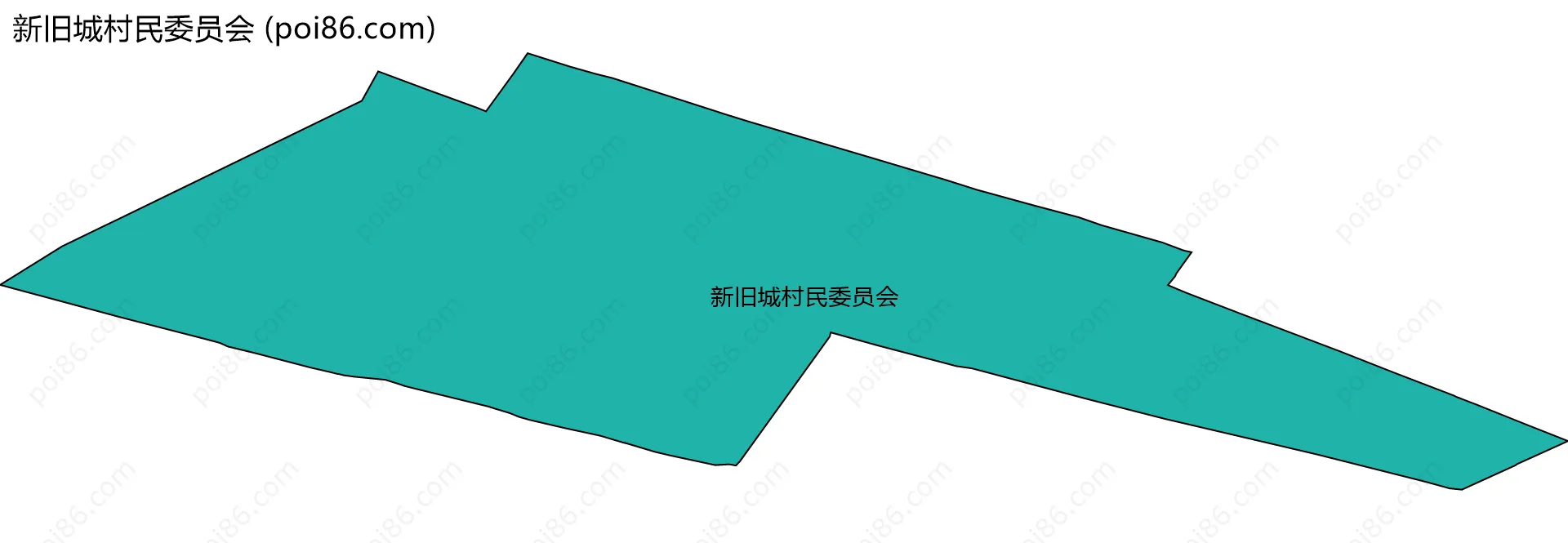 新旧城村民委员会边界地图