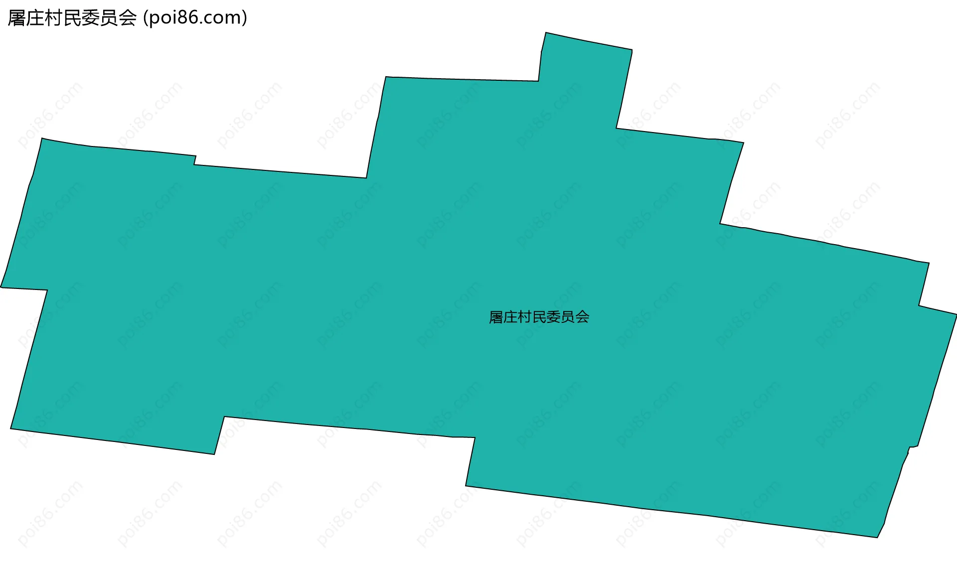 屠庄村民委员会边界地图